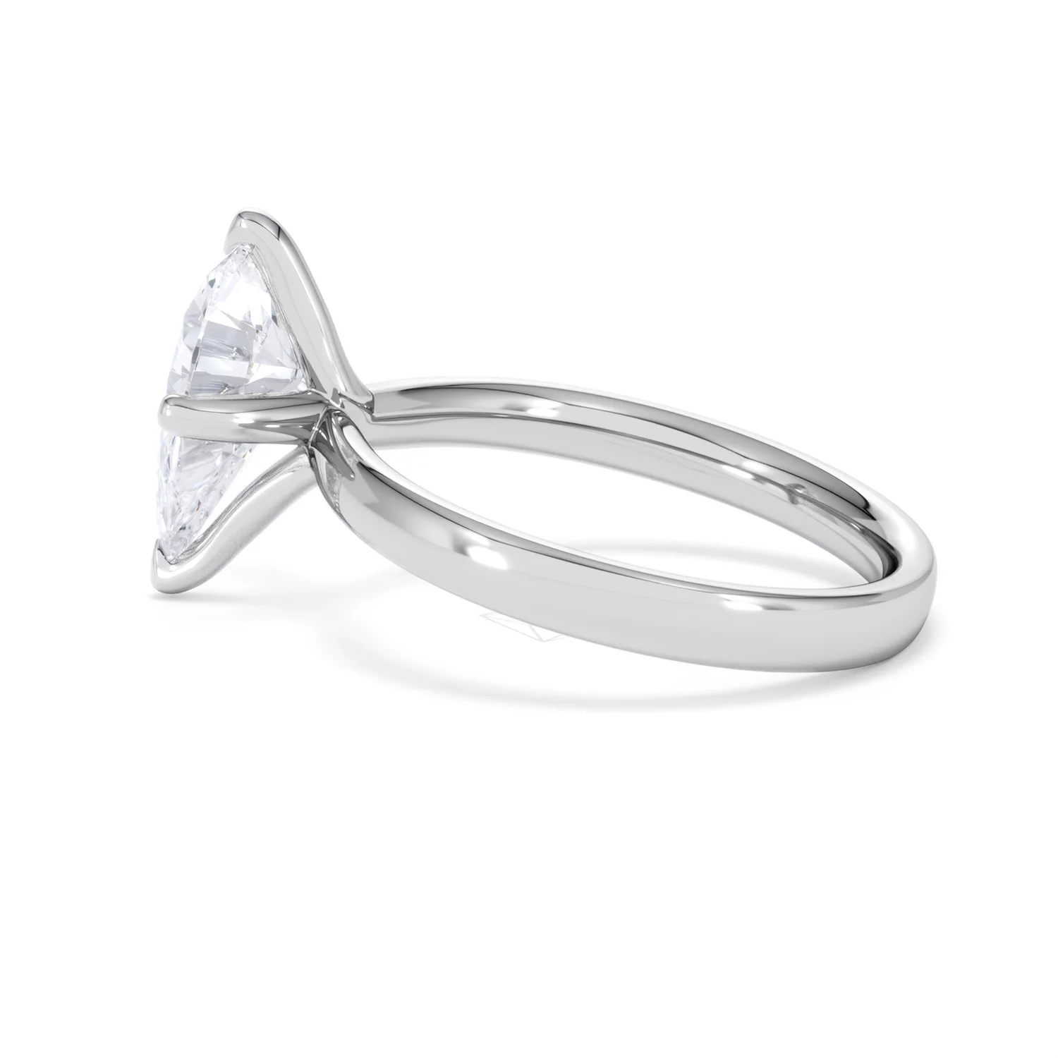 Origin Twist 2.00ct Pear Cut Lab Diamond Solitaire Engagement Ring in 18K White Gold - Image 64
