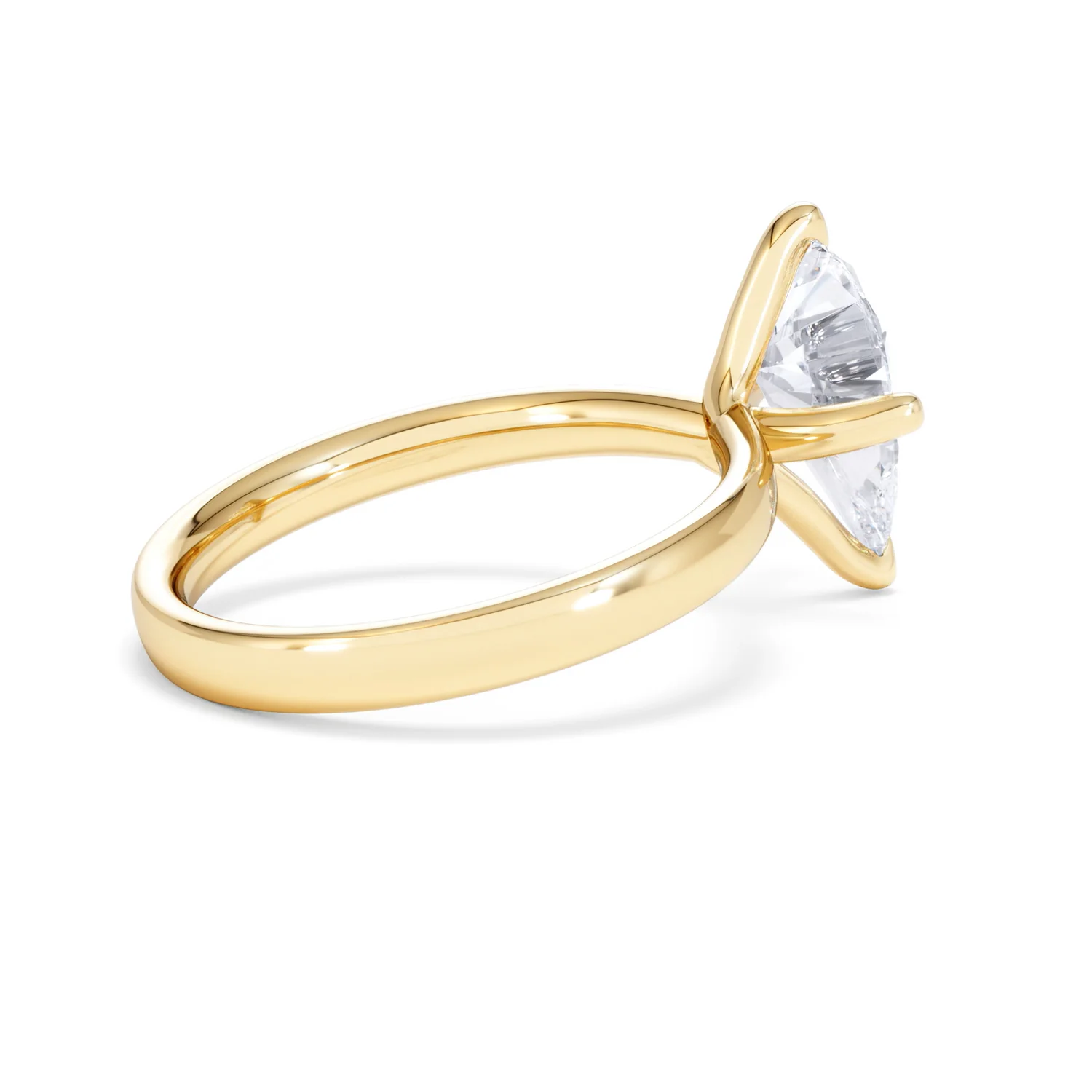 Origin Twist 2.00ct Pear Cut Lab Diamond Solitaire Engagement Ring in 18K Yellow Gold - Image 33