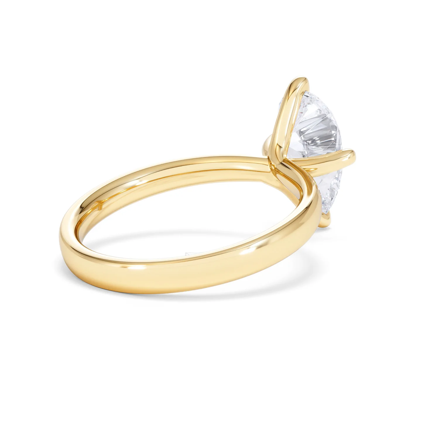 Origin Twist 2.00ct Pear Cut Lab Diamond Solitaire Engagement Ring in 18K Yellow Gold - Image 37
