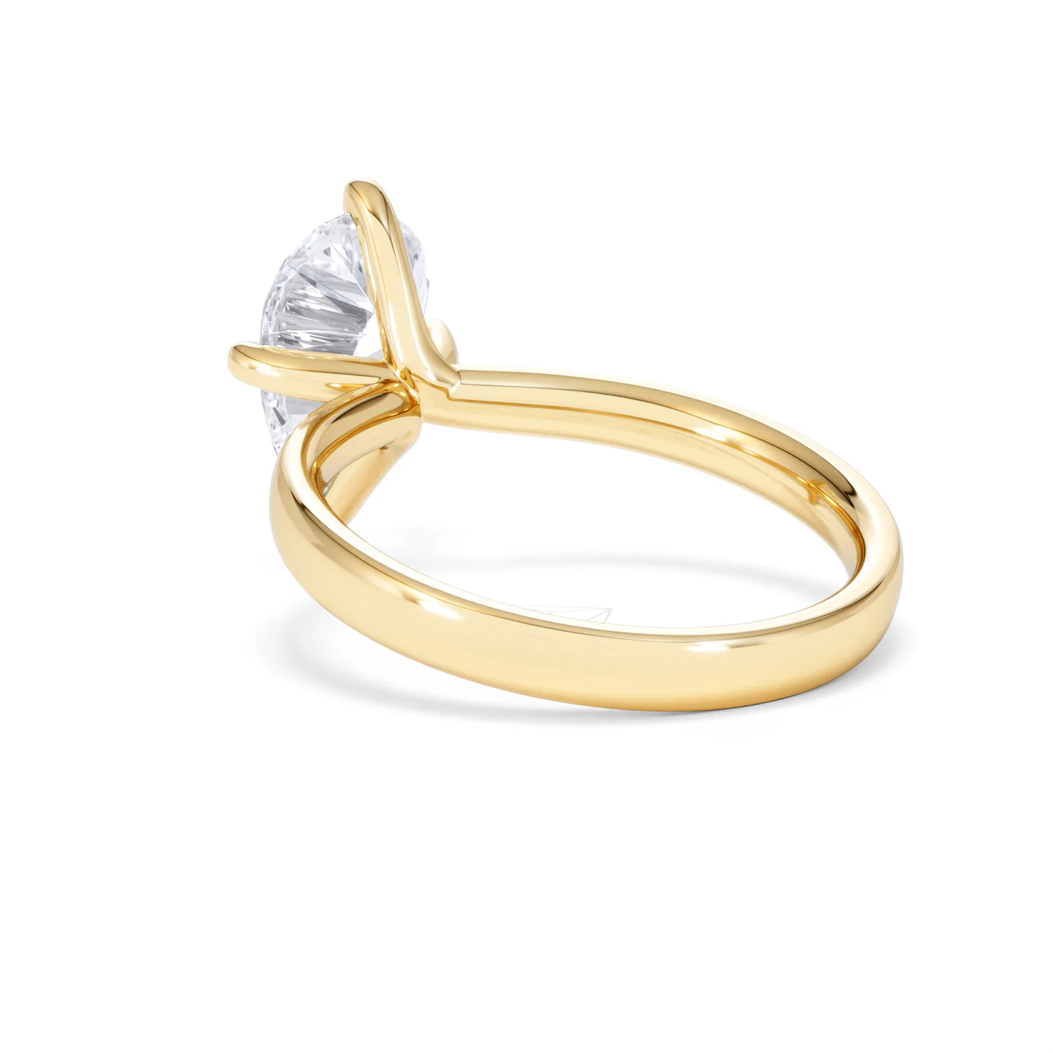 Origin Twist 2.00ct Pear Cut Lab Diamond Solitaire Engagement Ring in 18K Yellow Gold - Image 55
