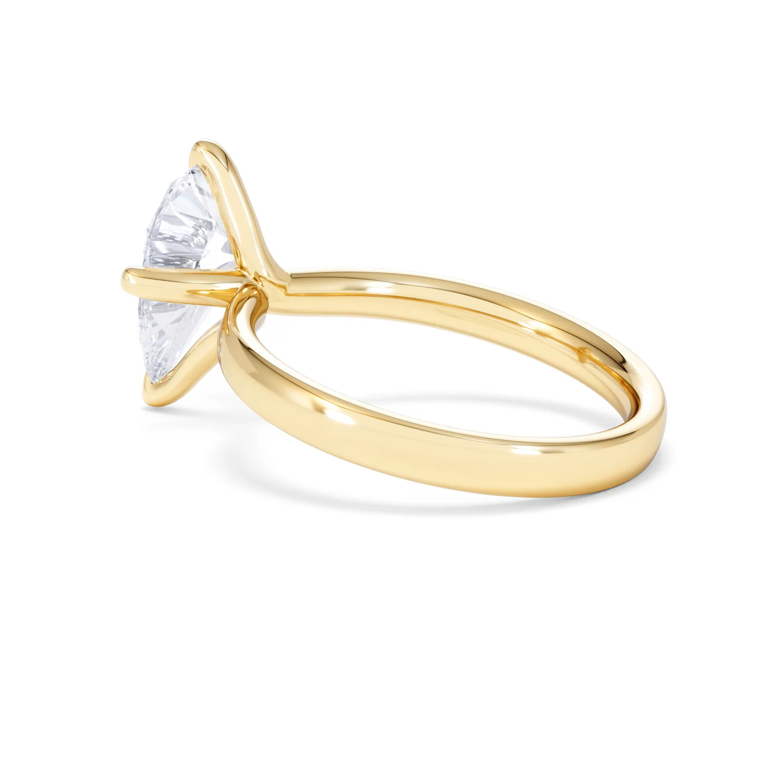 Origin Twist 2.00ct Pear Cut Lab Diamond Solitaire Engagement Ring in 18K Yellow Gold - Image 60
