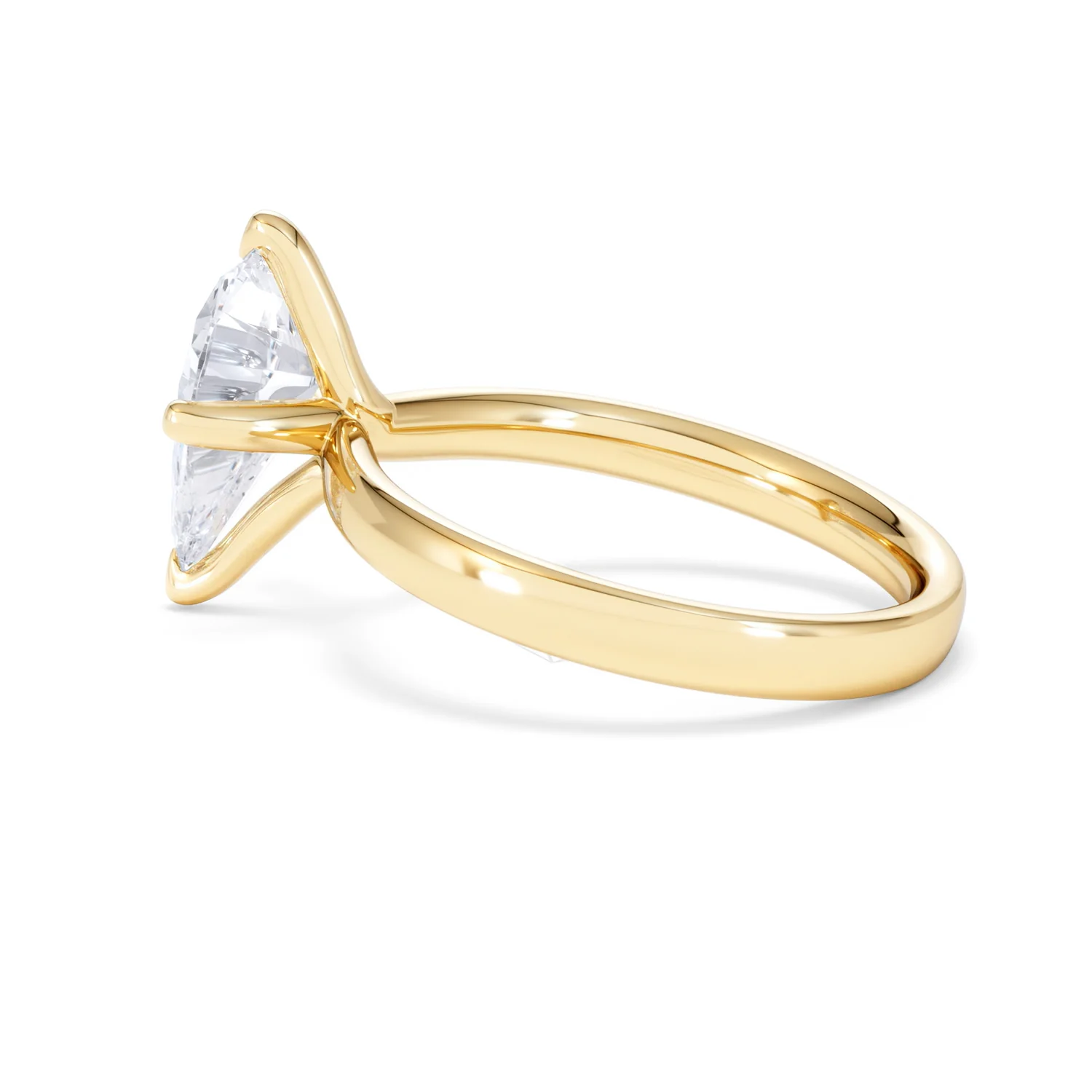 Origin Twist 2.00ct Pear Cut Lab Diamond Solitaire Engagement Ring in 18K Yellow Gold - Image 63