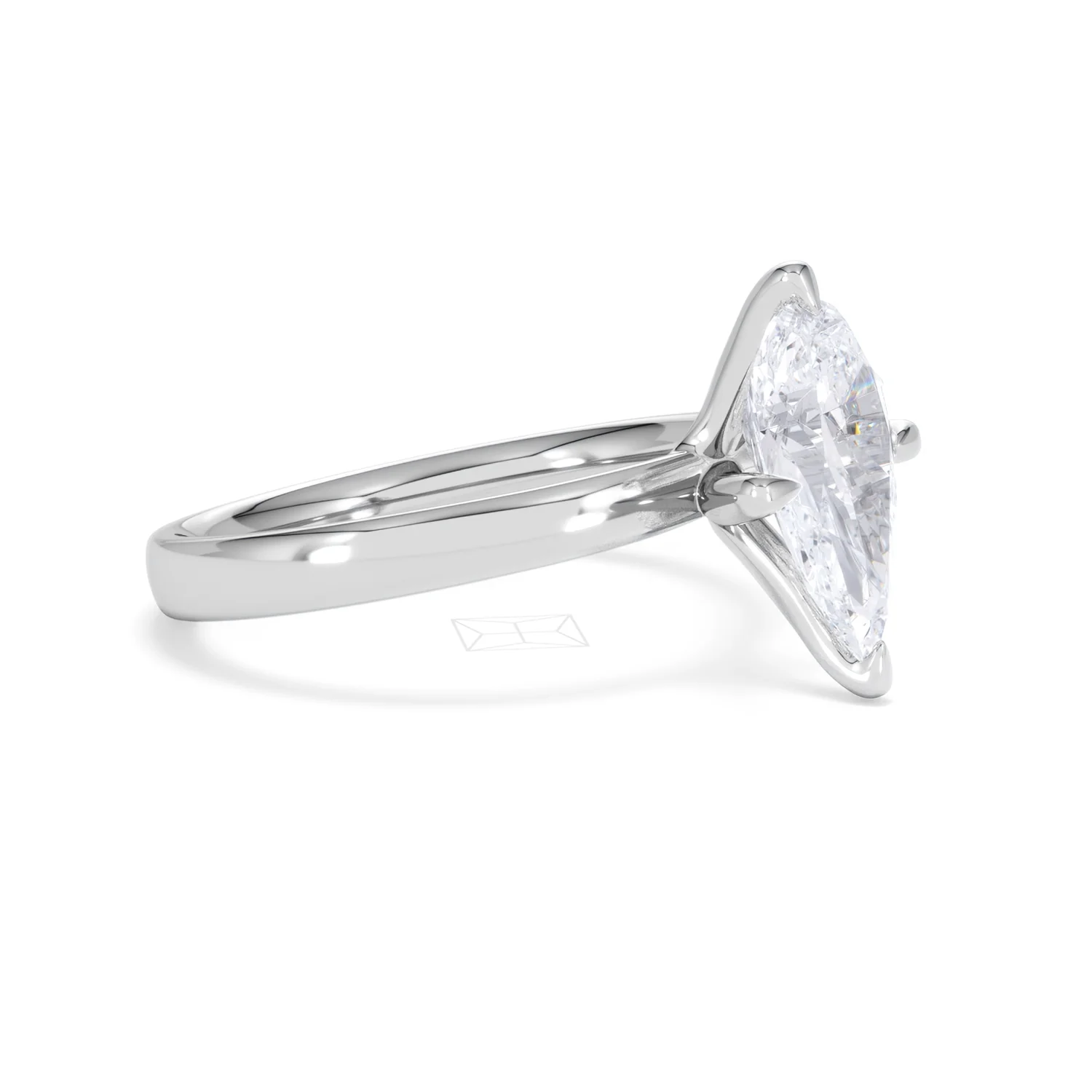 Origin Twist 2.00ct Pear Cut Lab Diamond Solitaire Engagement Ring in Platinum - Image 19