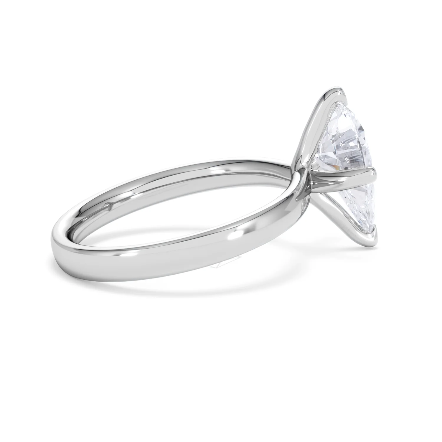 Origin Twist 2.00ct Pear Cut Lab Diamond Solitaire Engagement Ring in Platinum - Image 30