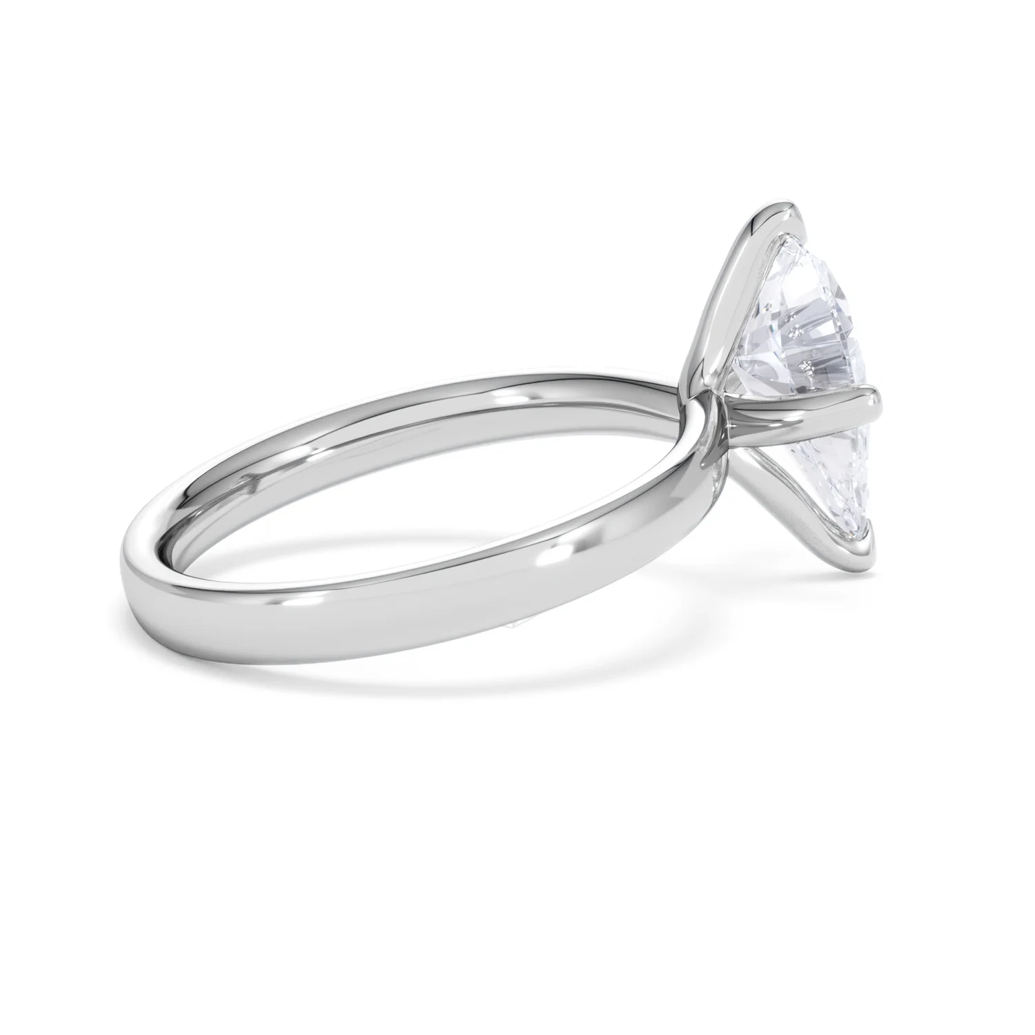 Origin Twist 2.00ct Pear Cut Lab Diamond Solitaire Engagement Ring in Platinum - Image 31