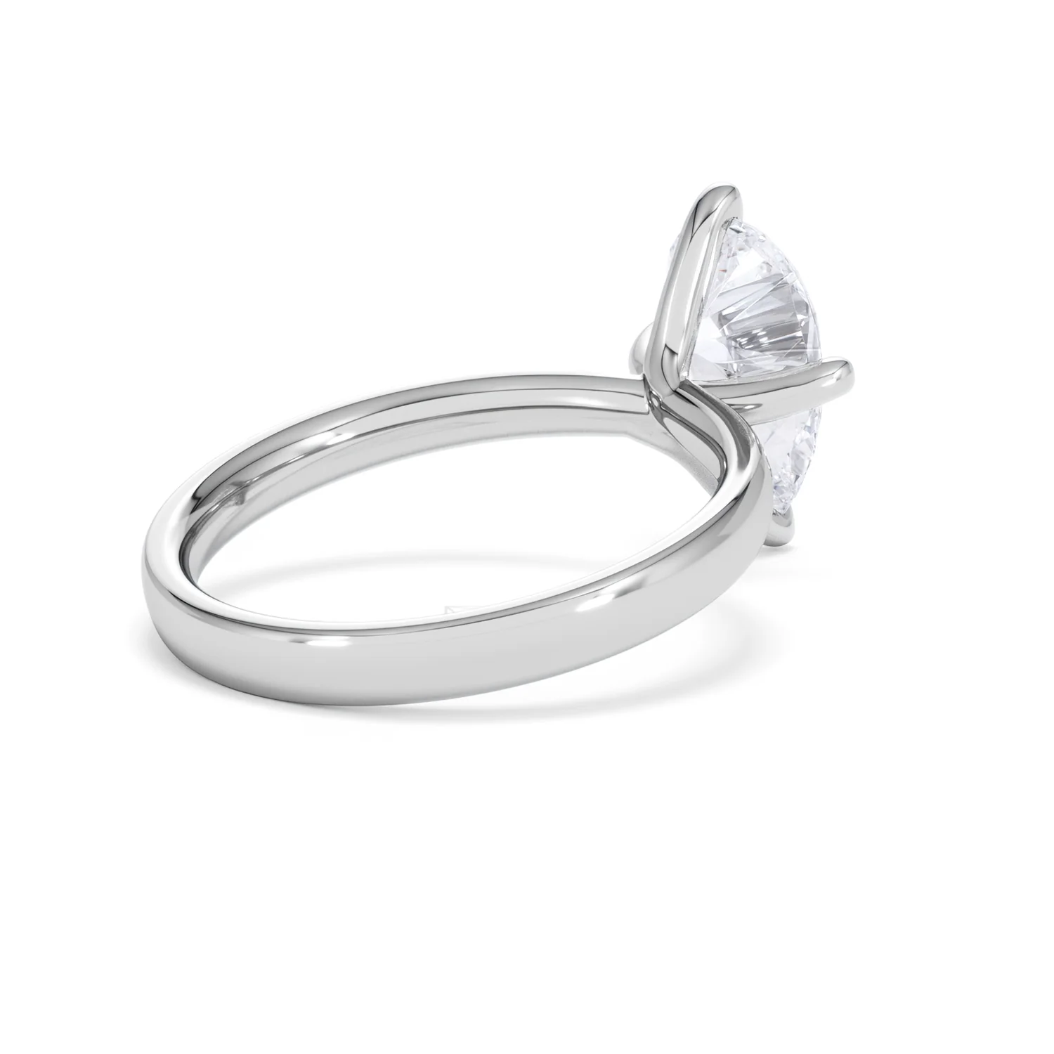 Origin Twist 2.00ct Pear Cut Lab Diamond Solitaire Engagement Ring in Platinum - Image 37