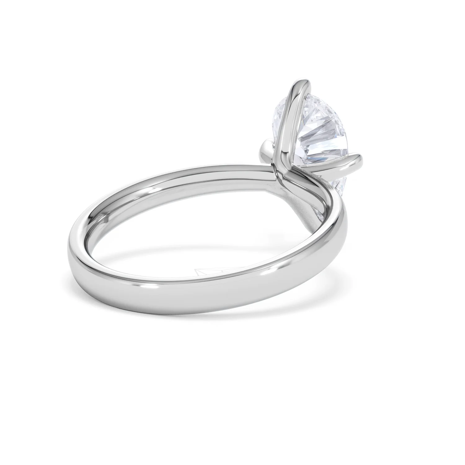 Origin Twist 2.00ct Pear Cut Lab Diamond Solitaire Engagement Ring in Platinum - Image 39