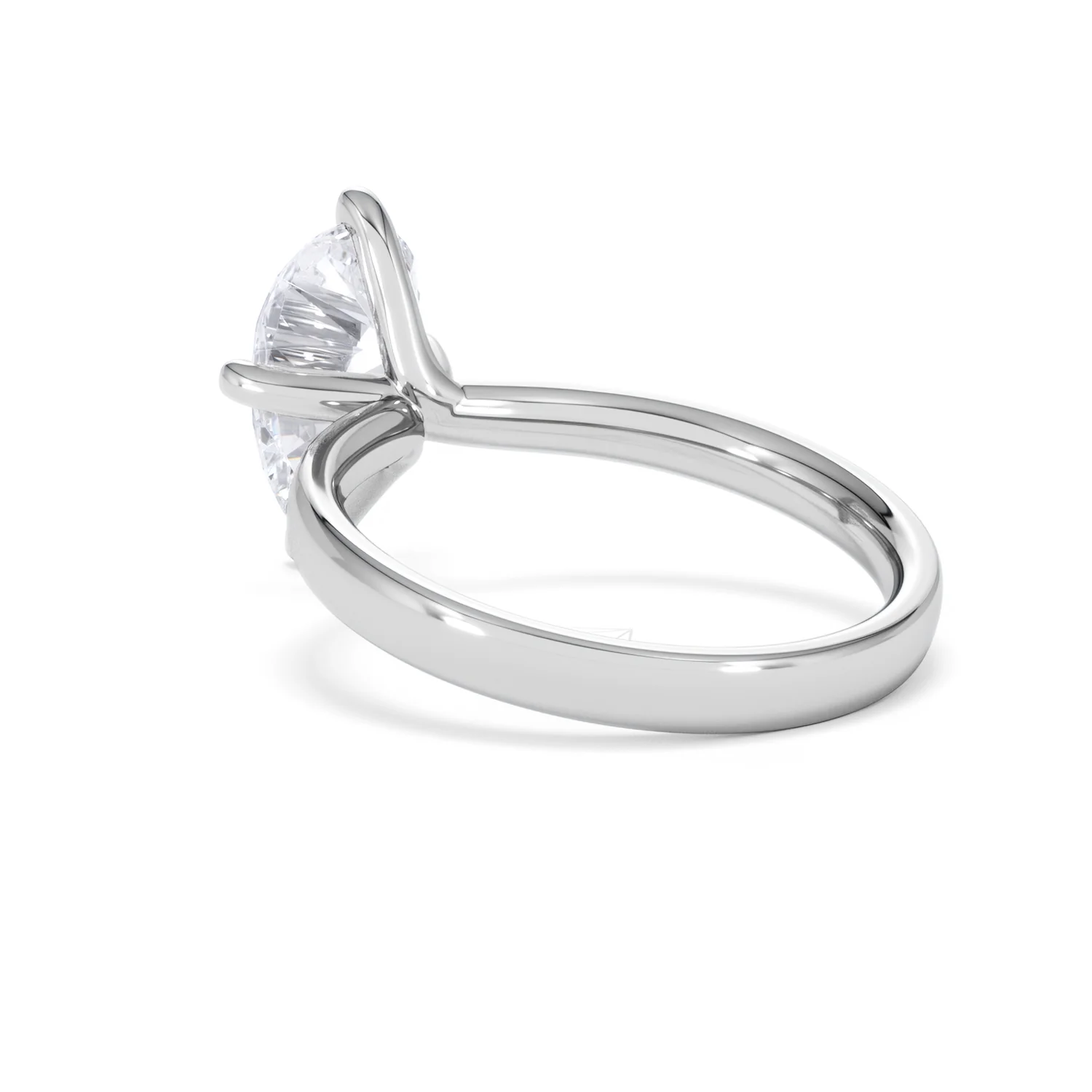 Origin Twist 2.00ct Pear Cut Lab Diamond Solitaire Engagement Ring in Platinum - Image 56