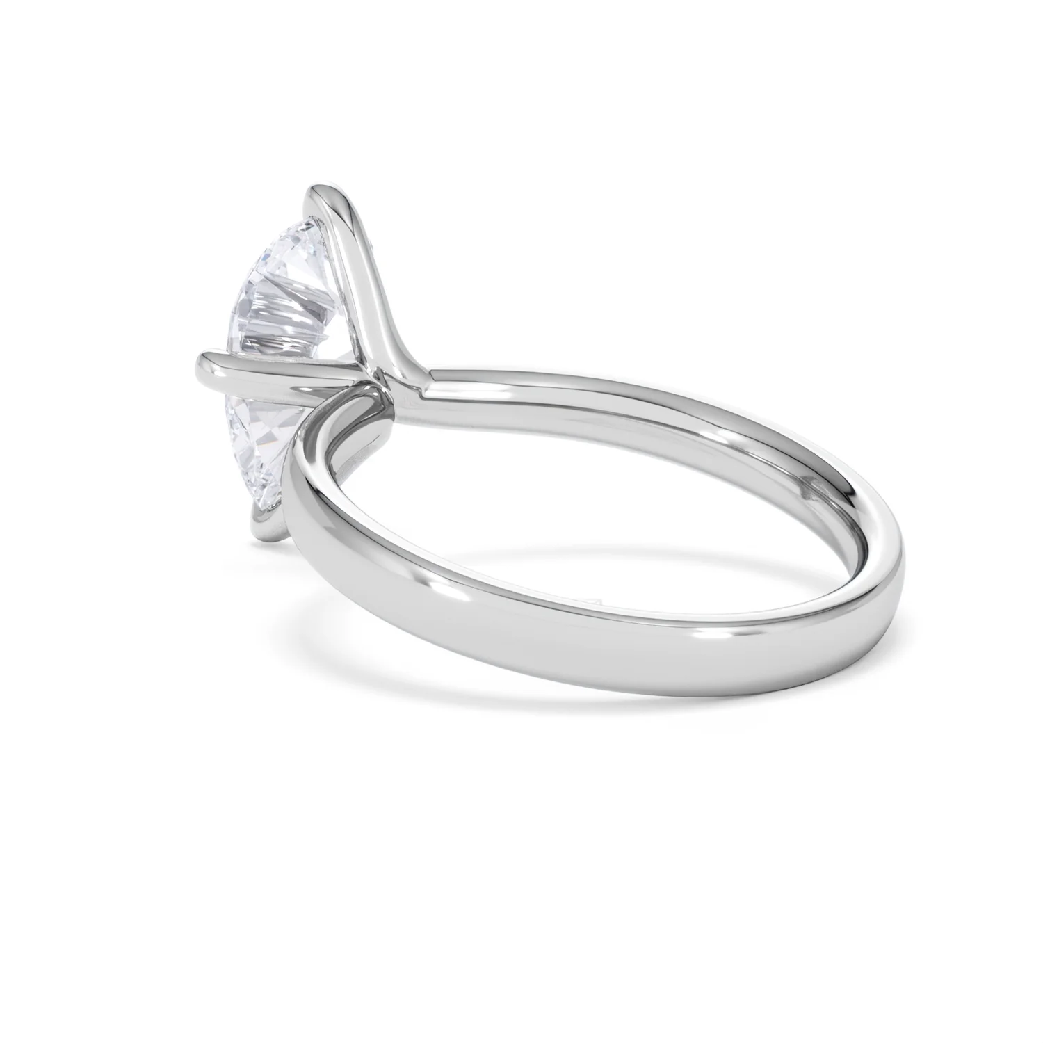 Origin Twist 2.00ct Pear Cut Lab Diamond Solitaire Engagement Ring in Platinum - Image 57