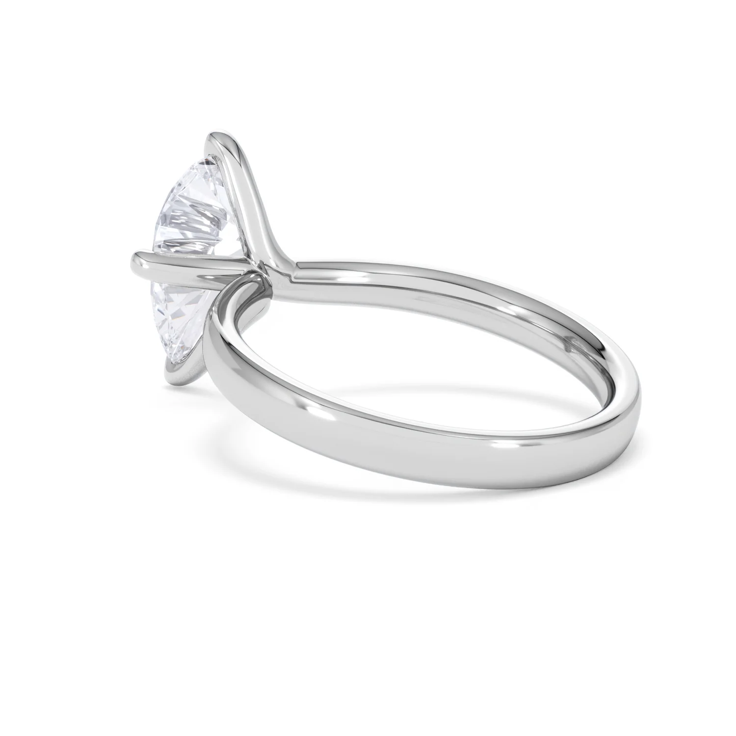 Origin Twist 2.00ct Pear Cut Lab Diamond Solitaire Engagement Ring in Platinum - Image 58