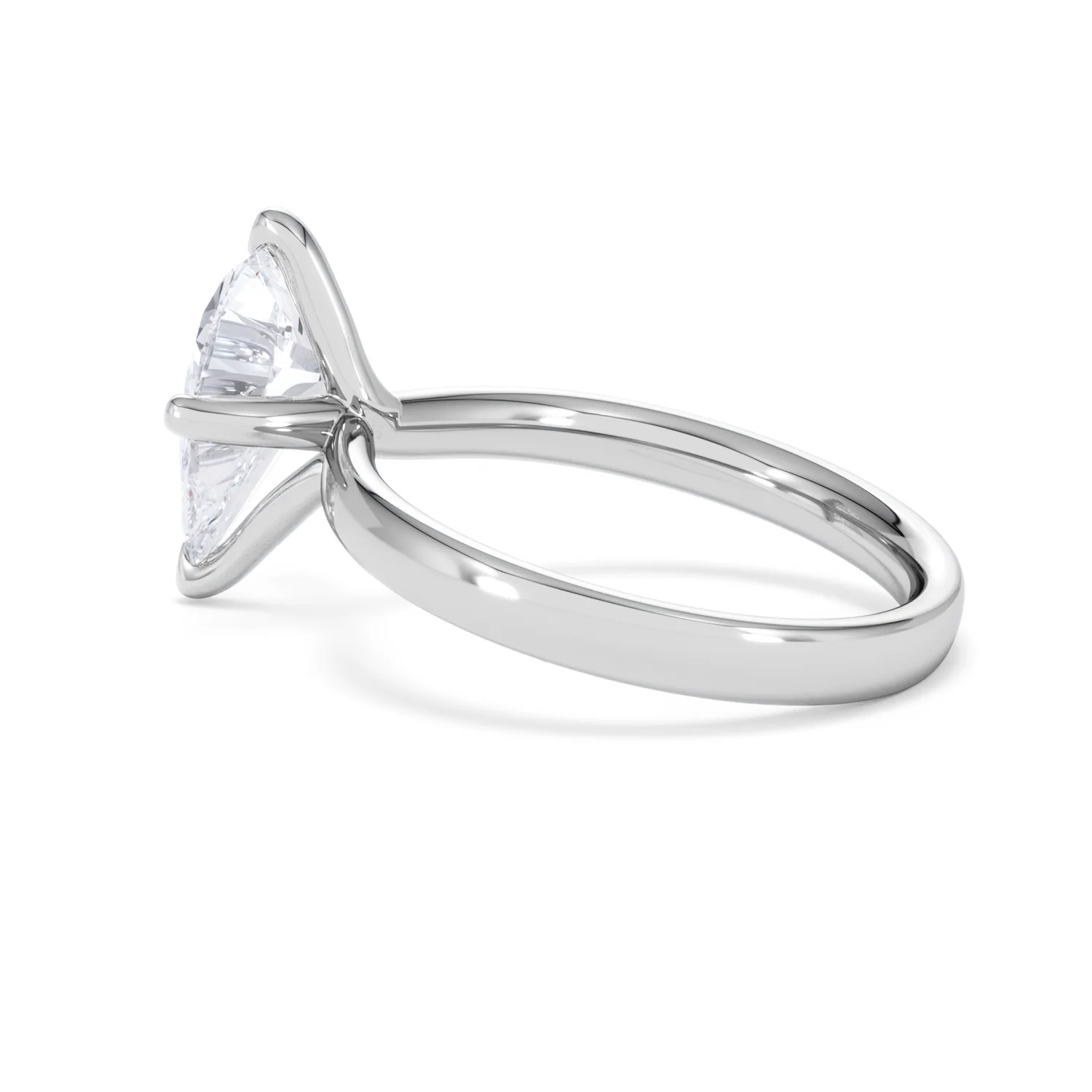 Origin Twist 2.00ct Pear Cut Lab Diamond Solitaire Engagement Ring in Platinum - Image 62