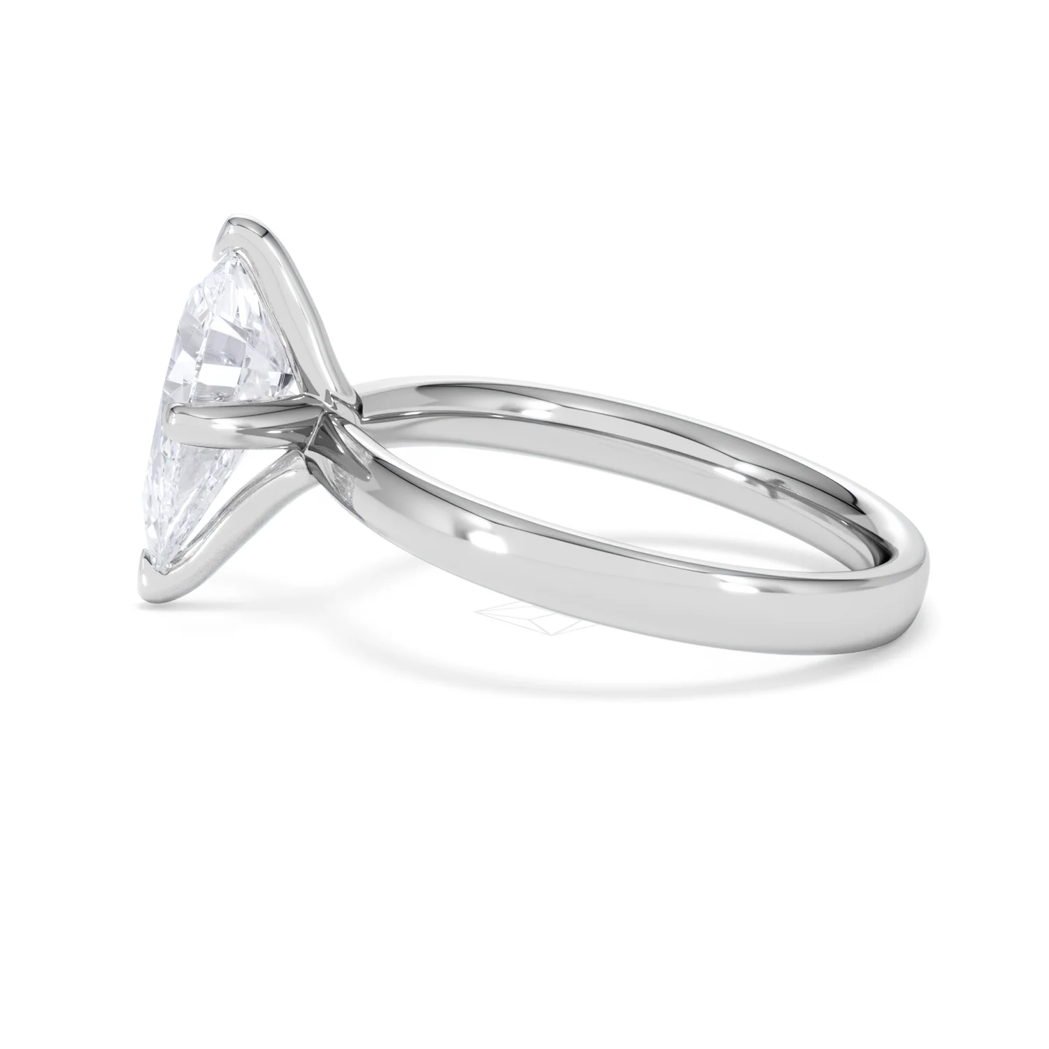 Origin Twist 2.00ct Pear Cut Lab Diamond Solitaire Engagement Ring in Platinum - Image 66