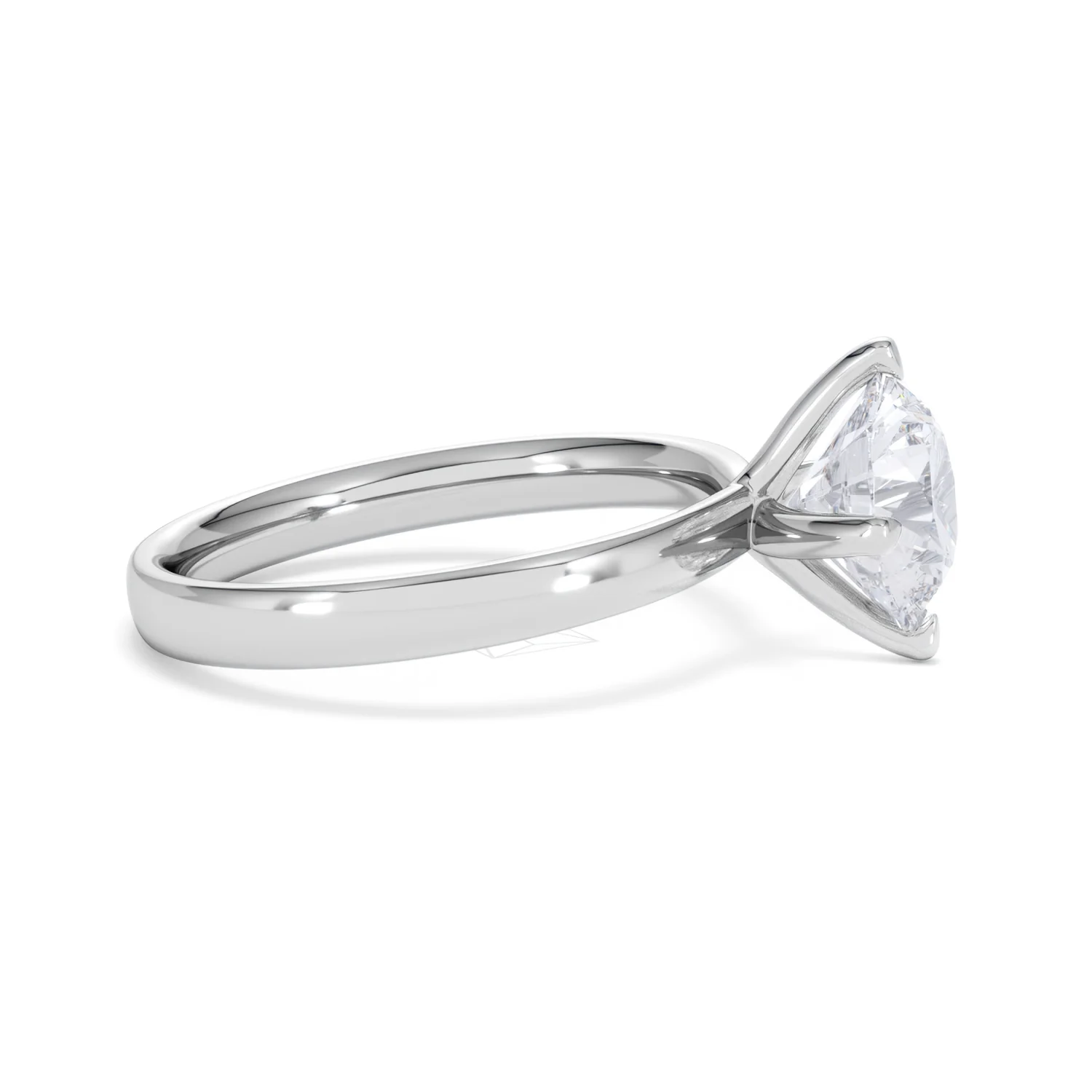Origin Twist 2.00ct Round Cut Lab Diamond Solitaire Engagement Ring in 18K White Gold - Image 24