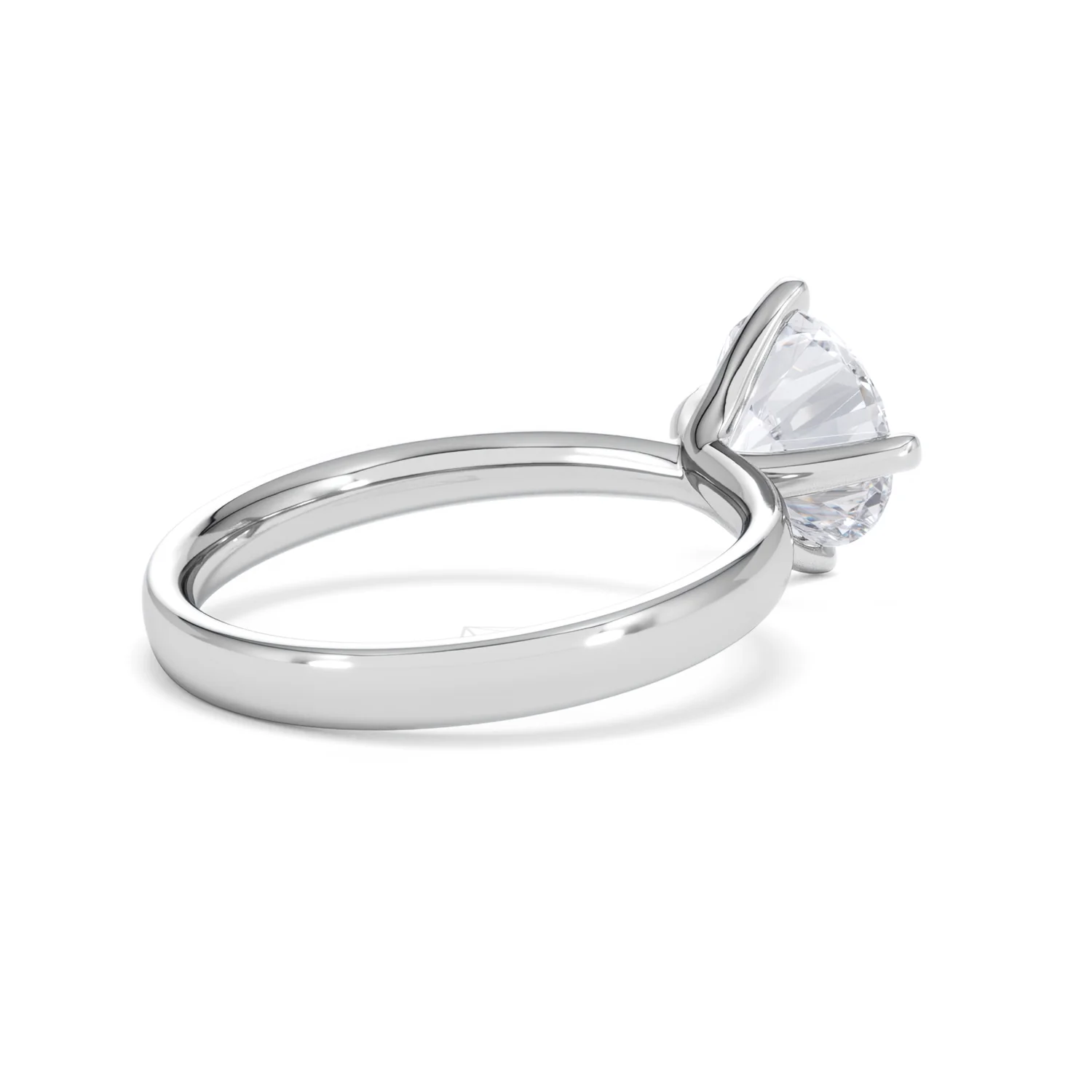 Origin Twist 2.00ct Round Cut Lab Diamond Solitaire Engagement Ring in 18K White Gold - Image 36