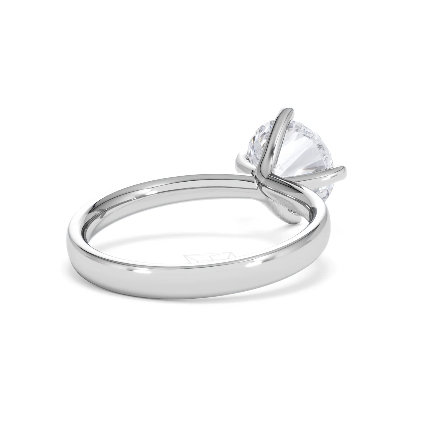 Origin Twist 2.00ct Round Cut Lab Diamond Solitaire Engagement Ring in 18K White Gold - Image 40