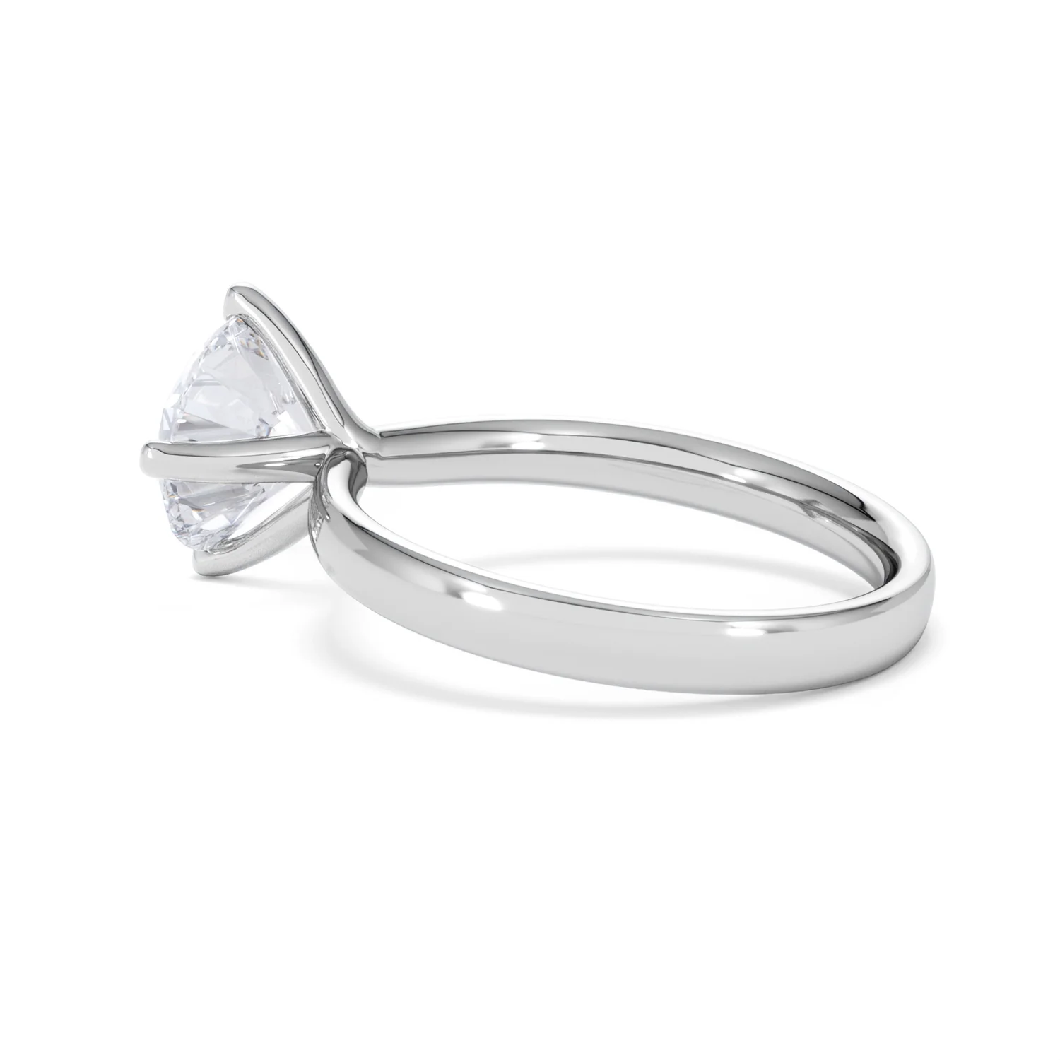 Origin Twist 2.00ct Round Cut Lab Diamond Solitaire Engagement Ring in 18K White Gold - Image 61