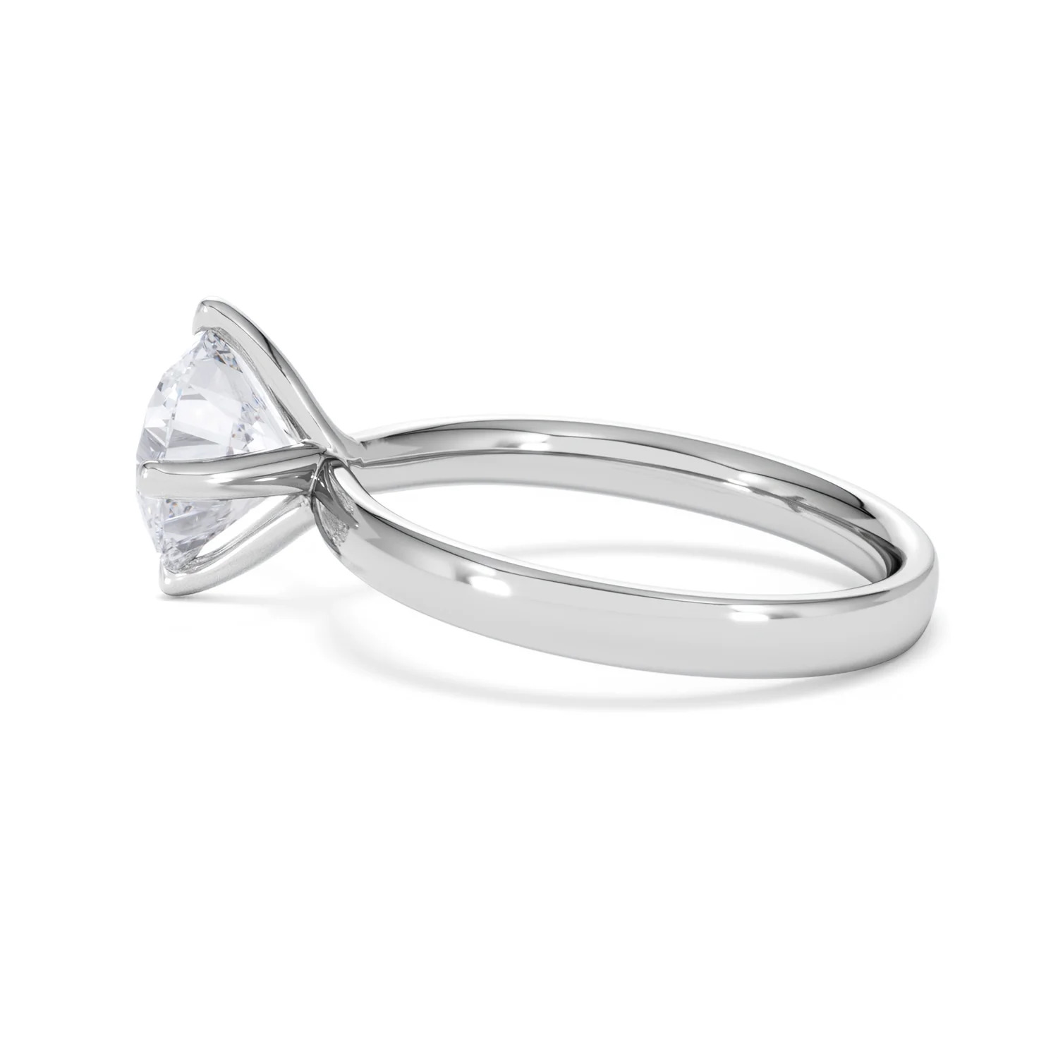 Origin Twist 2.00ct Round Cut Lab Diamond Solitaire Engagement Ring in 18K White Gold - Image 64