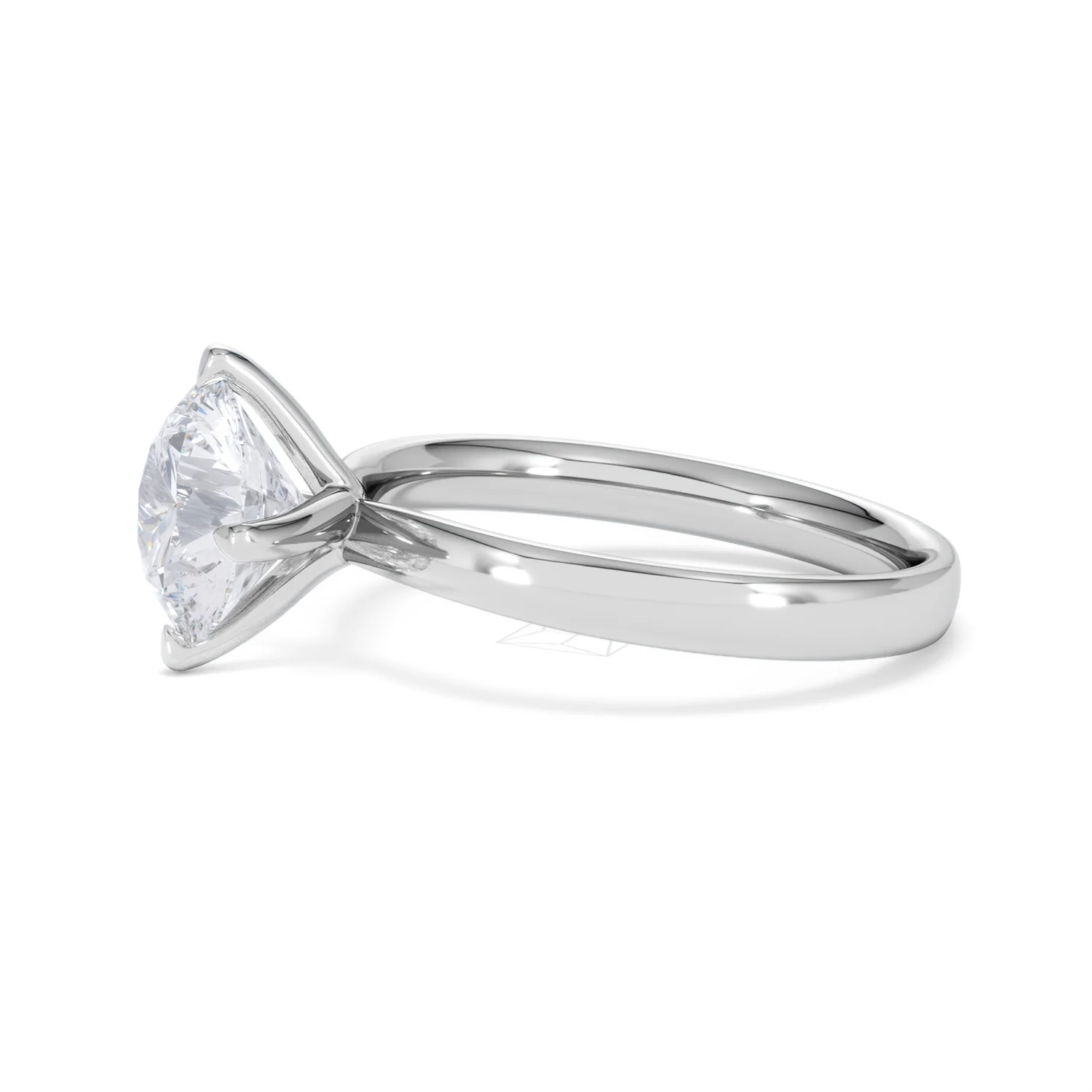 Origin Twist 2.00ct Round Cut Lab Diamond Solitaire Engagement Ring in 18K White Gold - Image 71