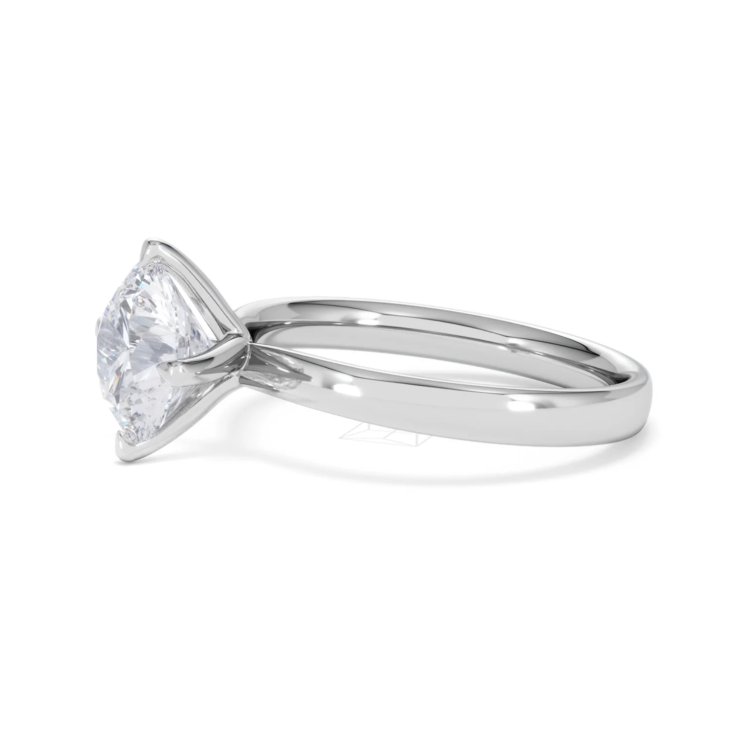 Origin Twist 2.00ct Round Cut Lab Diamond Solitaire Engagement Ring in 18K White Gold - Image 72