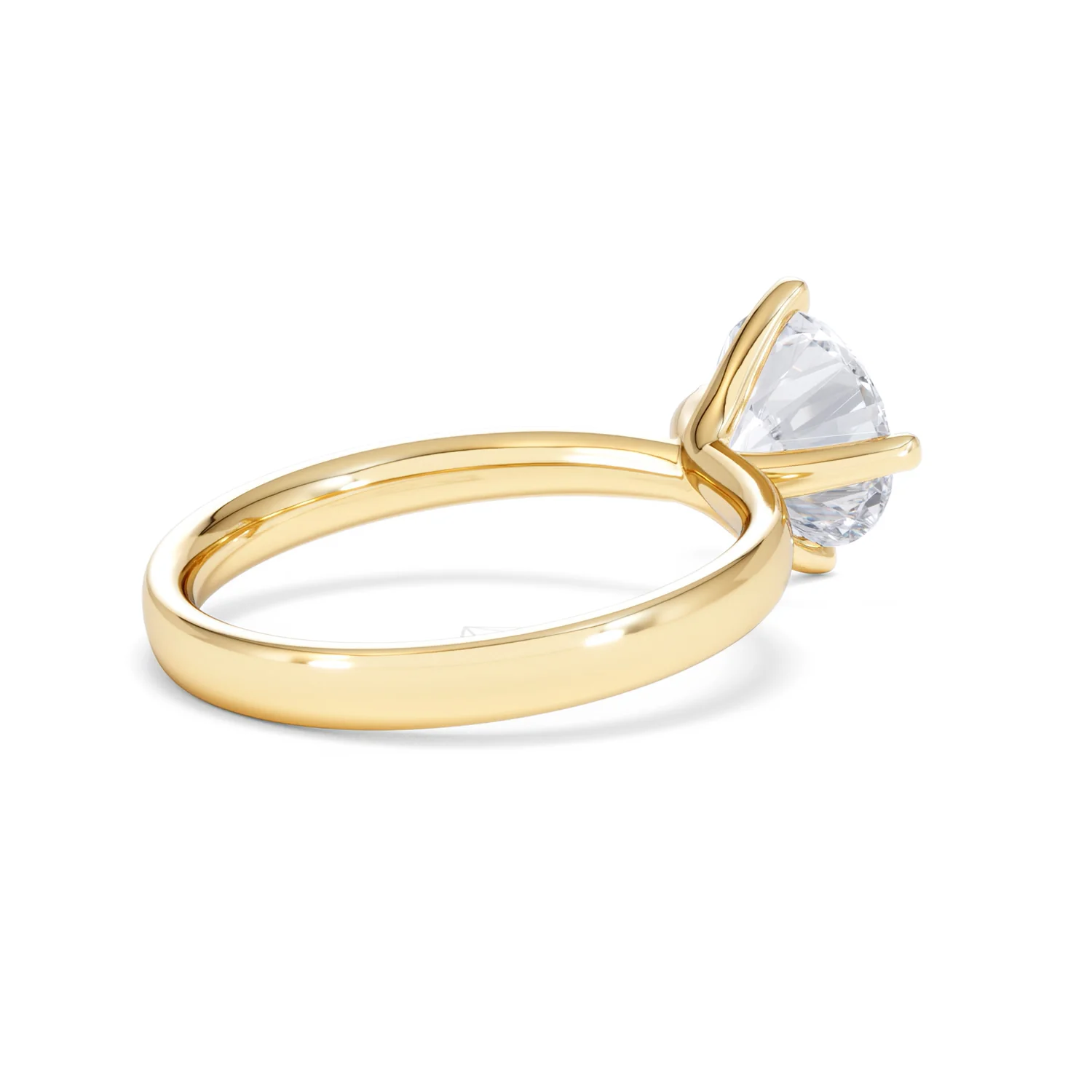 Origin Twist 2.00ct Round Cut Lab Diamond Solitaire Engagement Ring in 18K Yellow Gold - Image 36