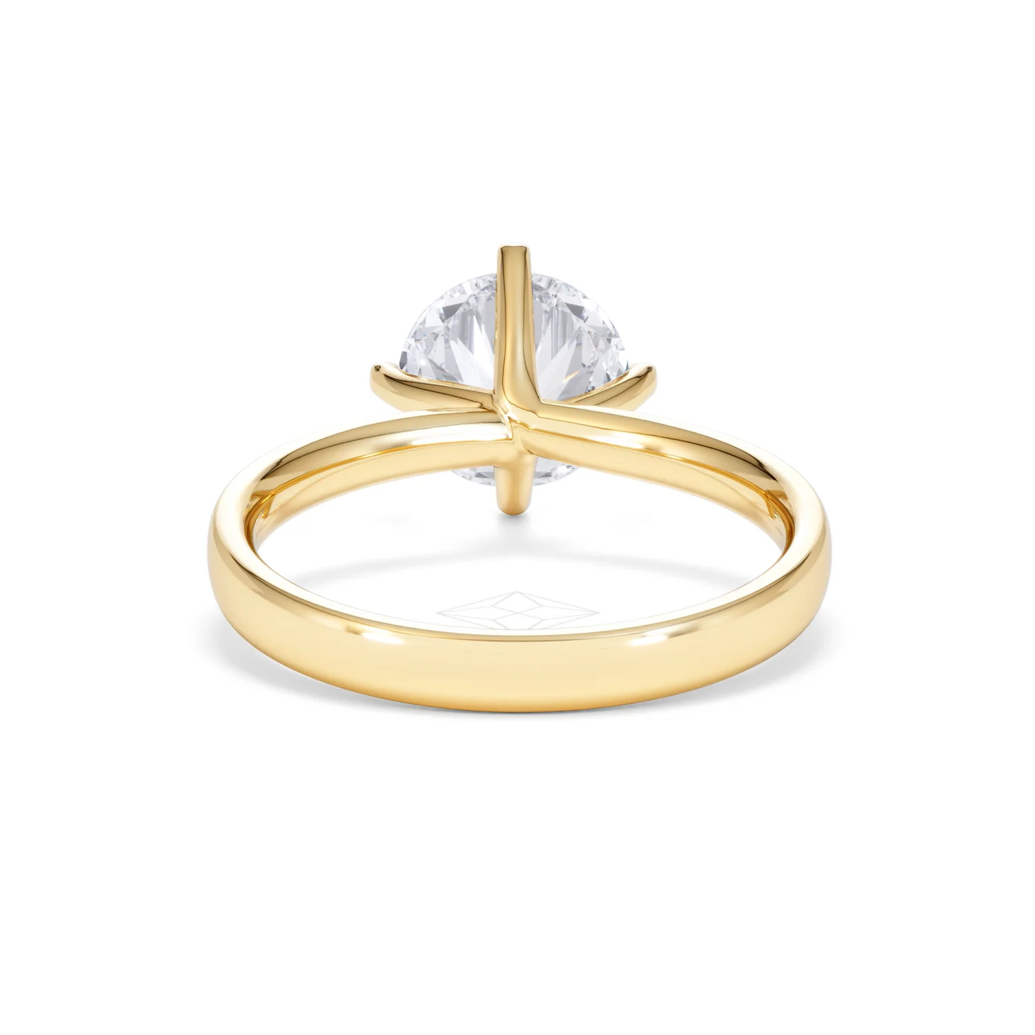 Origin Twist 2.00ct Round Cut Lab Diamond Solitaire Engagement Ring in 18K Yellow Gold - Image 46