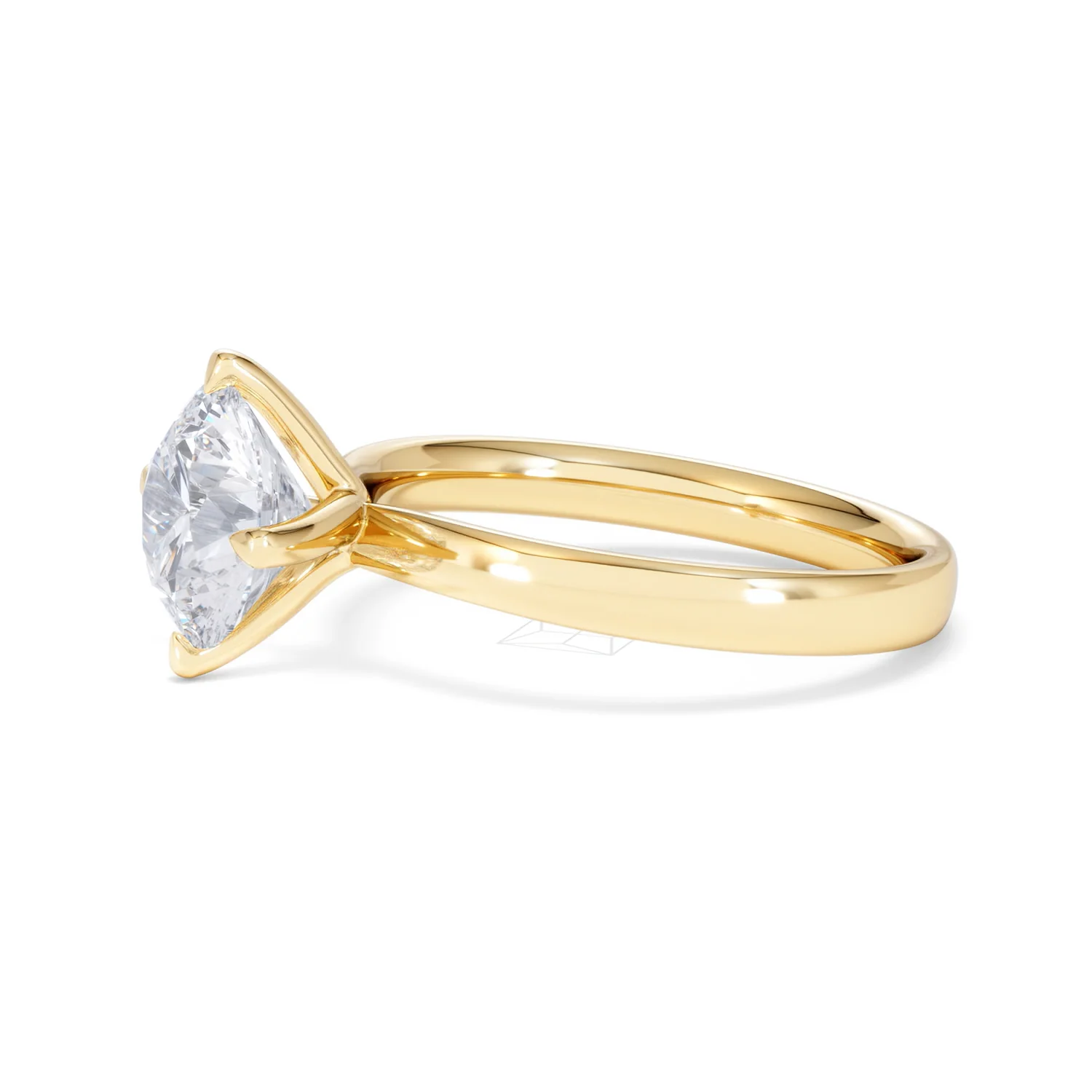 Origin Twist 2.00ct Round Cut Lab Diamond Solitaire Engagement Ring in 18K Yellow Gold - Image 71