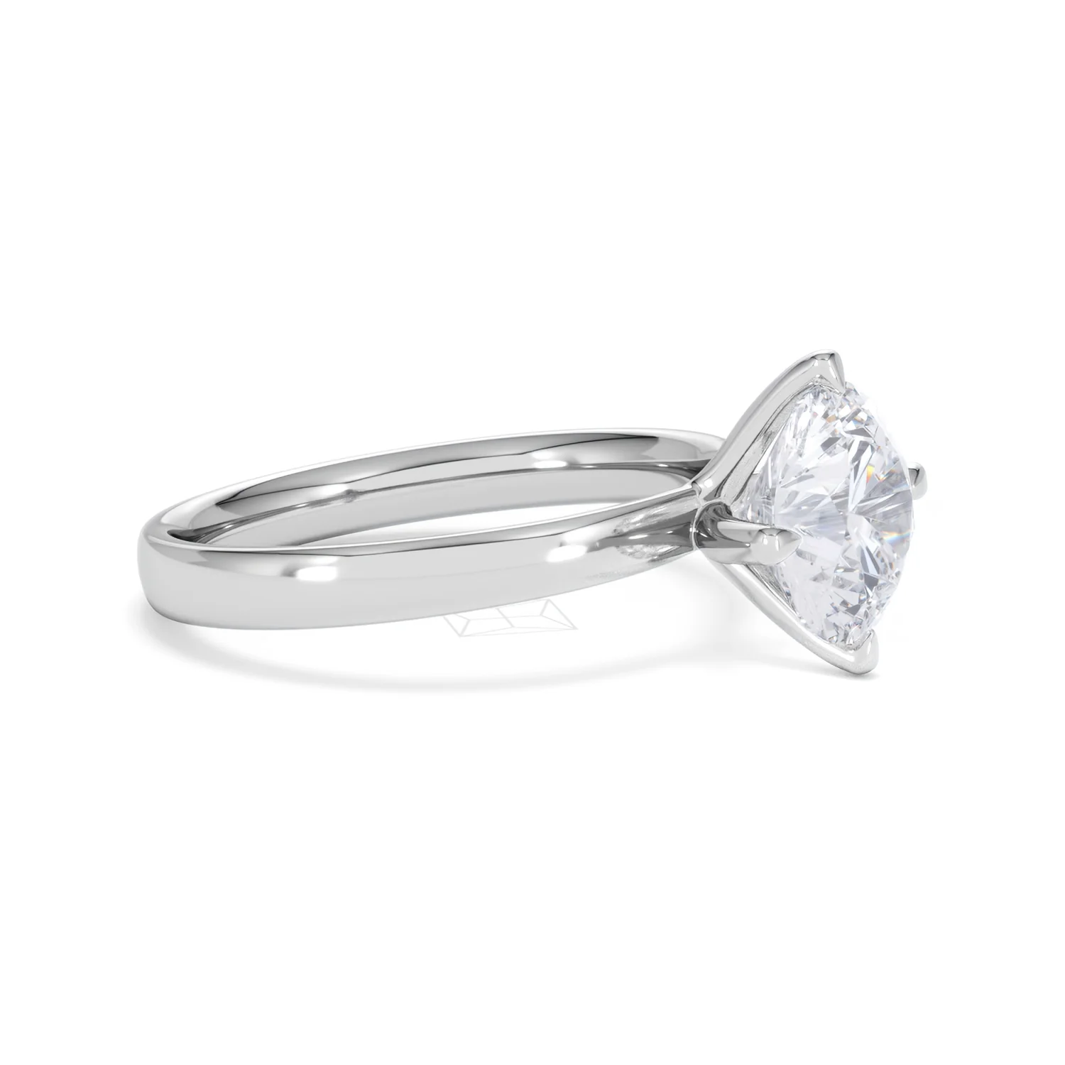 Origin Twist 2.00ct Round Cut Lab Diamond Solitaire Engagement Ring in Platinum - Image 20