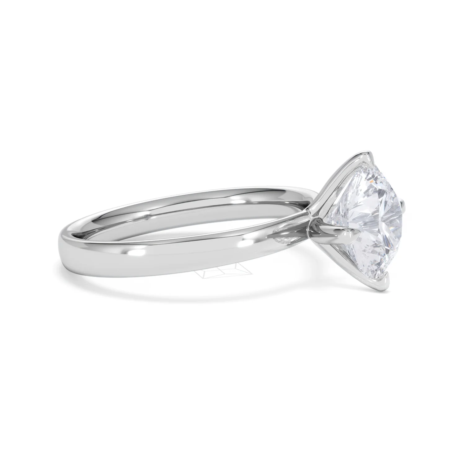 Origin Twist 2.00ct Round Cut Lab Diamond Solitaire Engagement Ring in Platinum - Image 21
