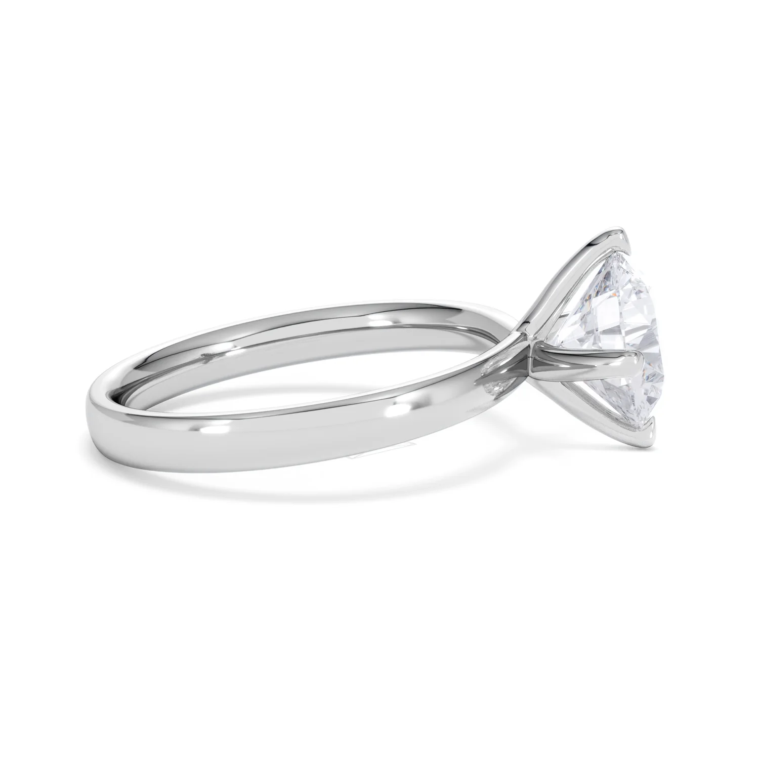 Origin Twist 2.00ct Round Cut Lab Diamond Solitaire Engagement Ring in Platinum - Image 26
