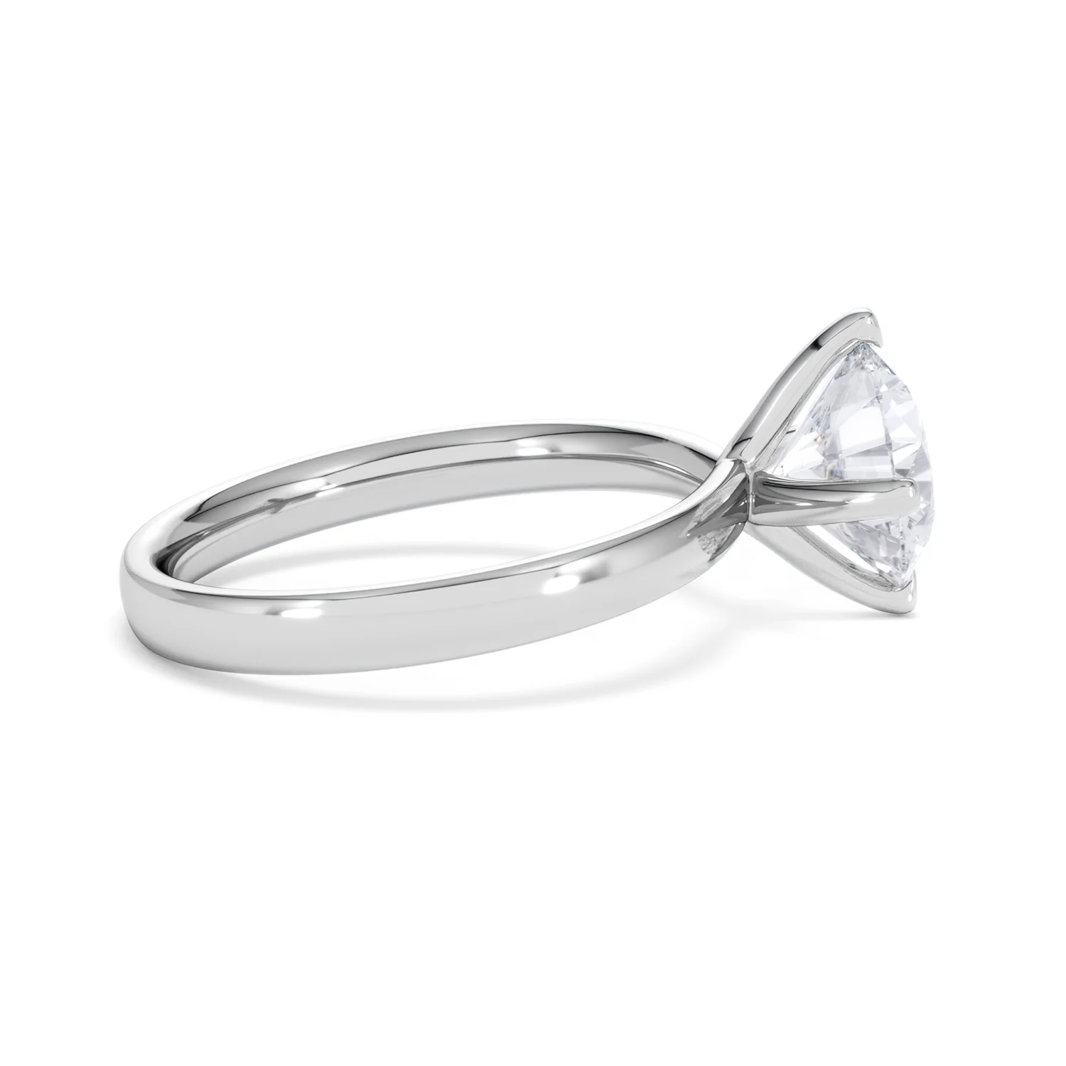 Origin Twist 2.00ct Round Cut Lab Diamond Solitaire Engagement Ring in Platinum - Image 28