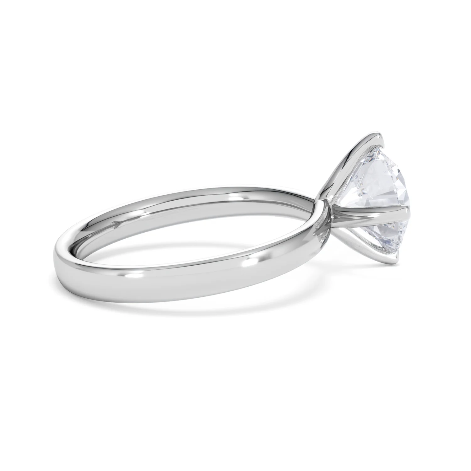 Origin Twist 2.00ct Round Cut Lab Diamond Solitaire Engagement Ring in Platinum - Image 30
