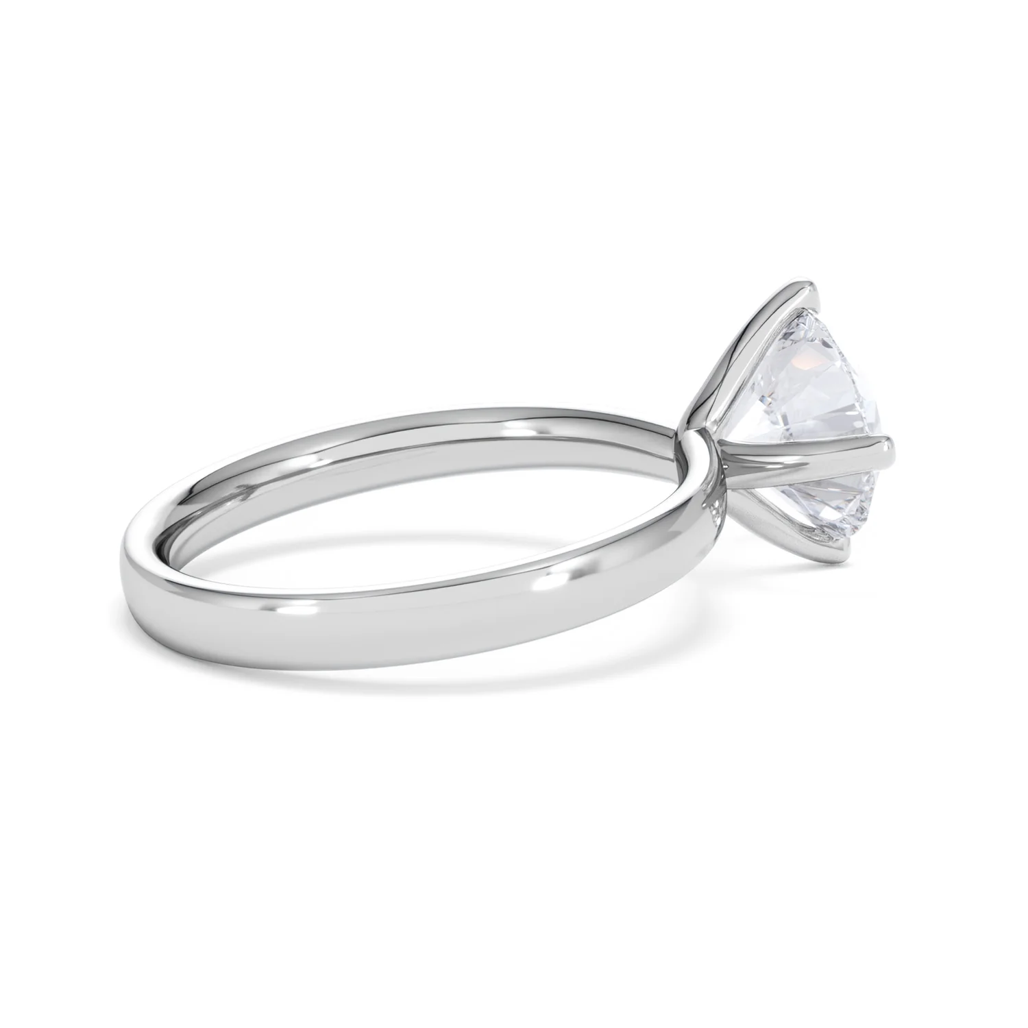 Origin Twist 2.00ct Round Cut Lab Diamond Solitaire Engagement Ring in Platinum - Image 32