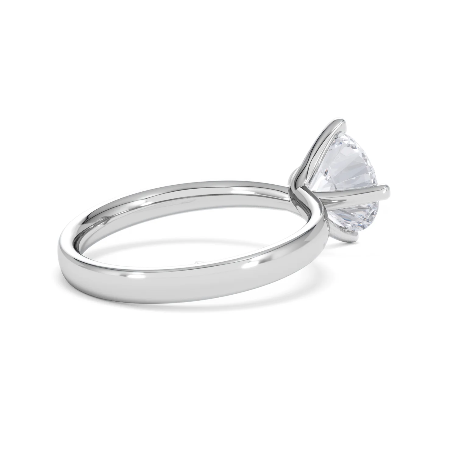 Origin Twist 2.00ct Round Cut Lab Diamond Solitaire Engagement Ring in Platinum - Image 35