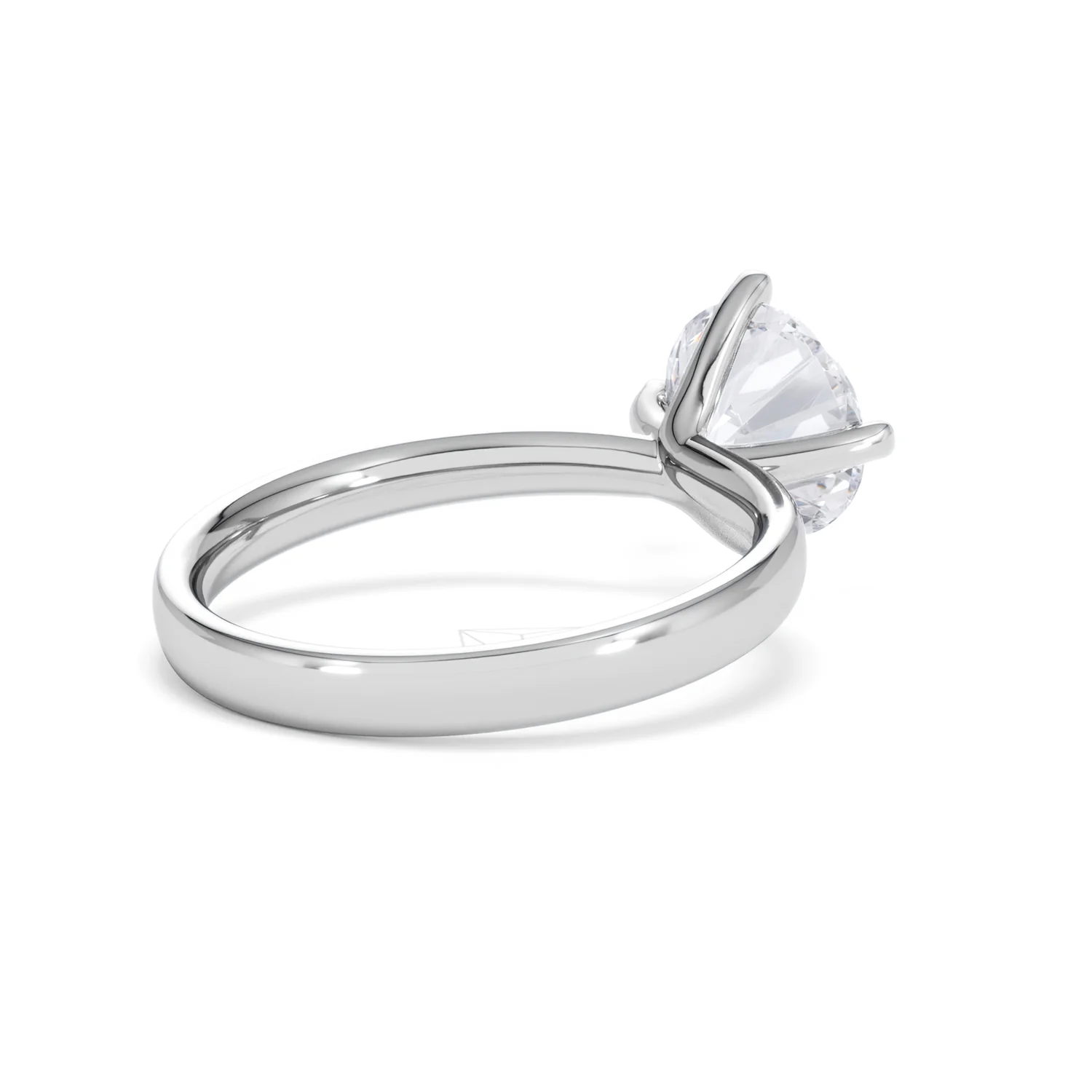 Origin Twist 2.00ct Round Cut Lab Diamond Solitaire Engagement Ring in Platinum - Image 38