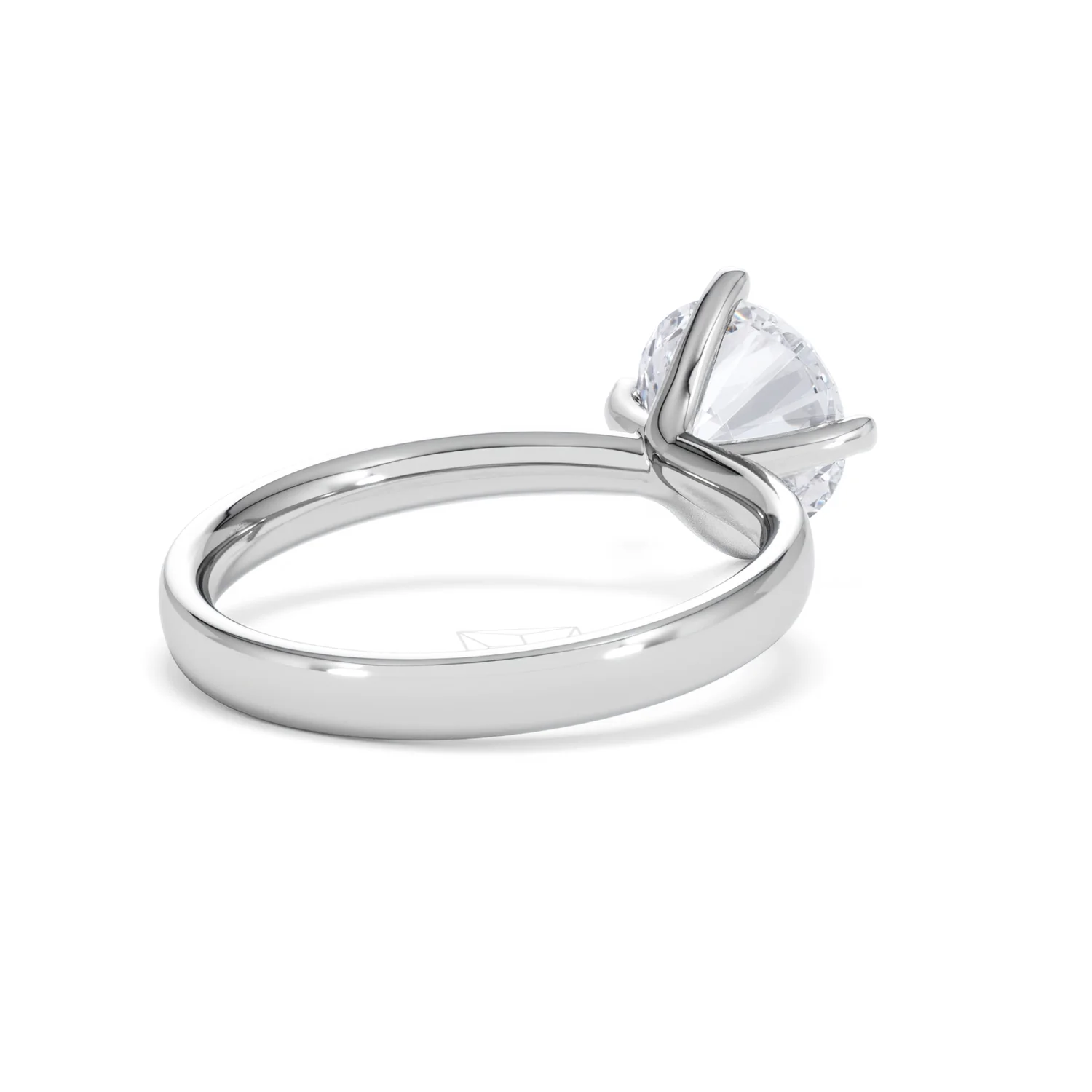 Origin Twist 2.00ct Round Cut Lab Diamond Solitaire Engagement Ring in Platinum - Image 39