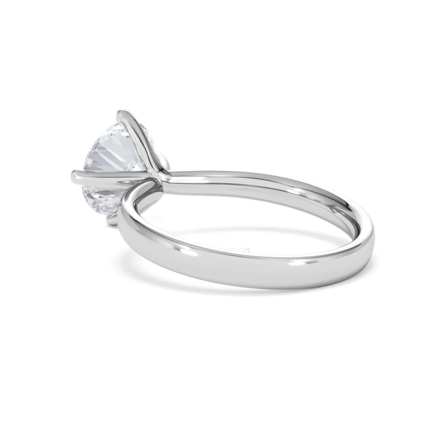Origin Twist 2.00ct Round Cut Lab Diamond Solitaire Engagement Ring in Platinum - Image 57