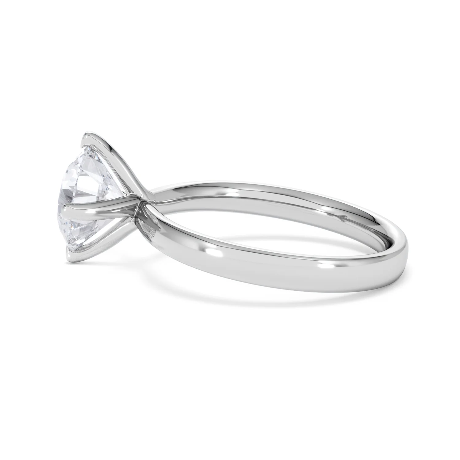 Origin Twist 2.00ct Round Cut Lab Diamond Solitaire Engagement Ring in Platinum - Image 65