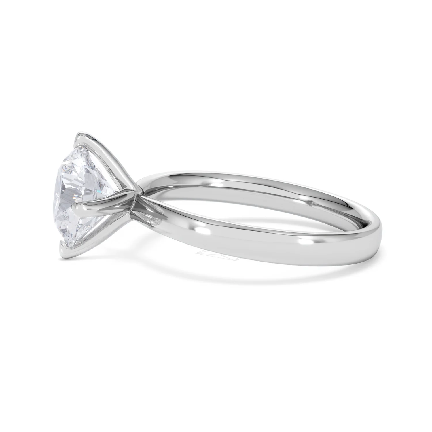 Origin Twist 2.00ct Round Cut Lab Diamond Solitaire Engagement Ring in Platinum - Image 69