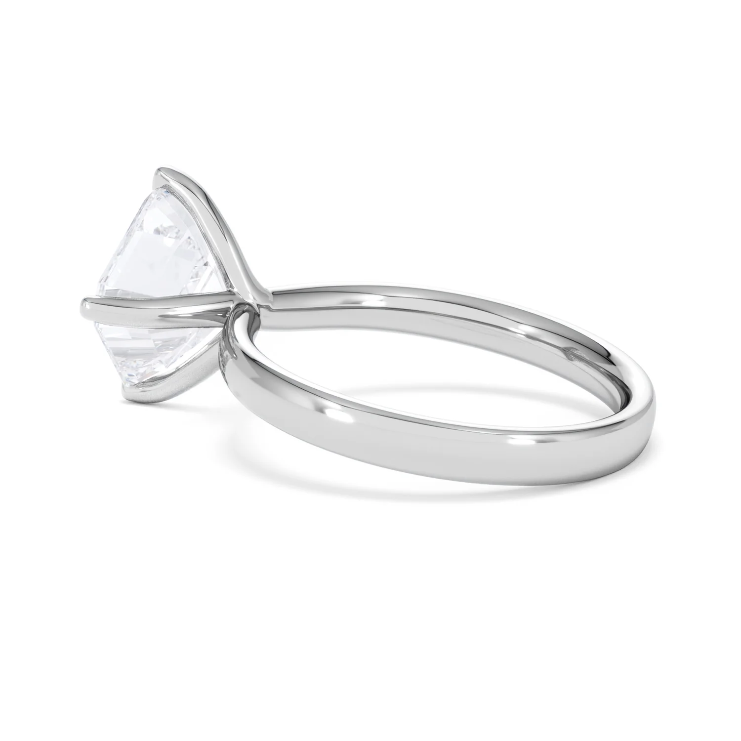 Origin Twist 3.00ct Asscher Cut Lab Diamond Solitaire Engagement Ring in Platinum - Image 61