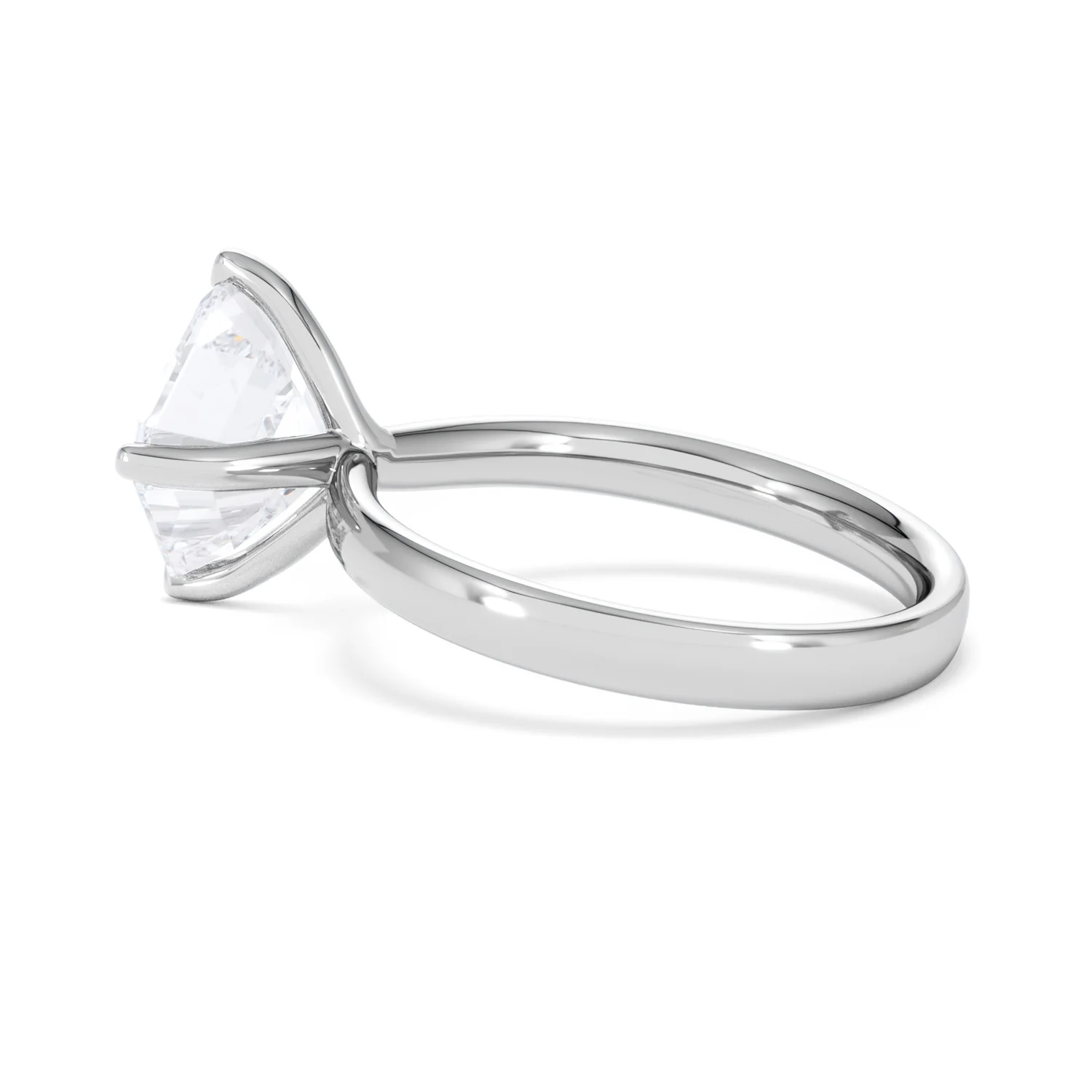Origin Twist 3.00ct Asscher Cut Lab Diamond Solitaire Engagement Ring in Platinum - Image 62