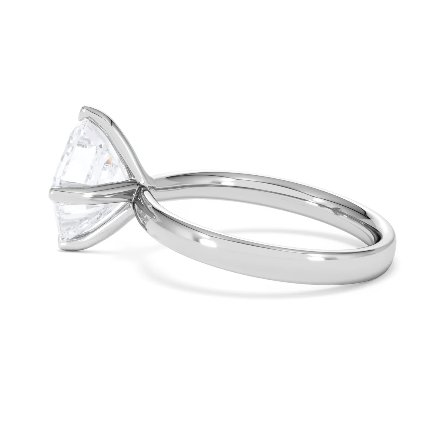 Origin Twist 3.00ct Asscher Cut Lab Diamond Solitaire Engagement Ring in Platinum - Image 64