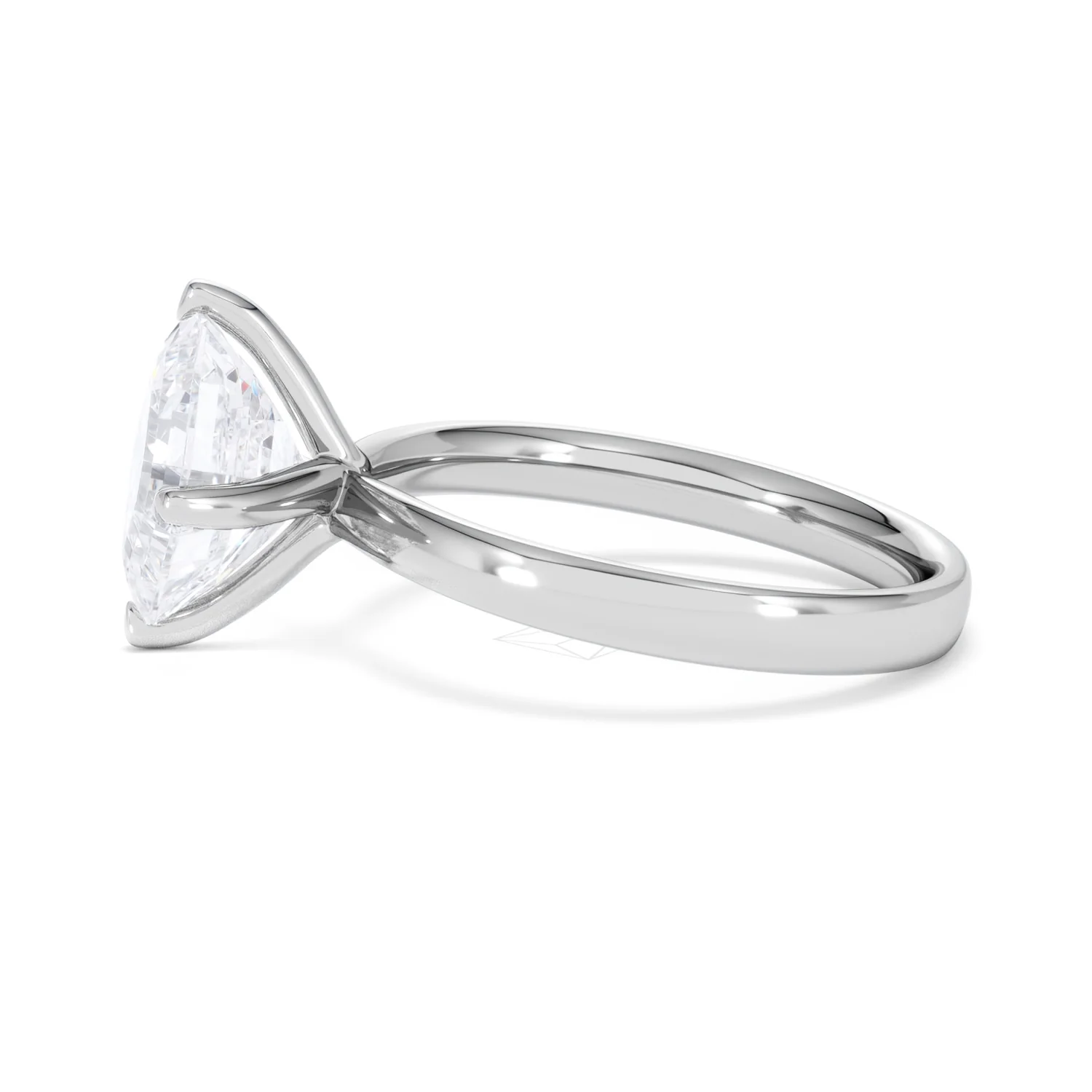 Origin Twist 3.00ct Asscher Cut Lab Diamond Solitaire Engagement Ring in Platinum - Image 68