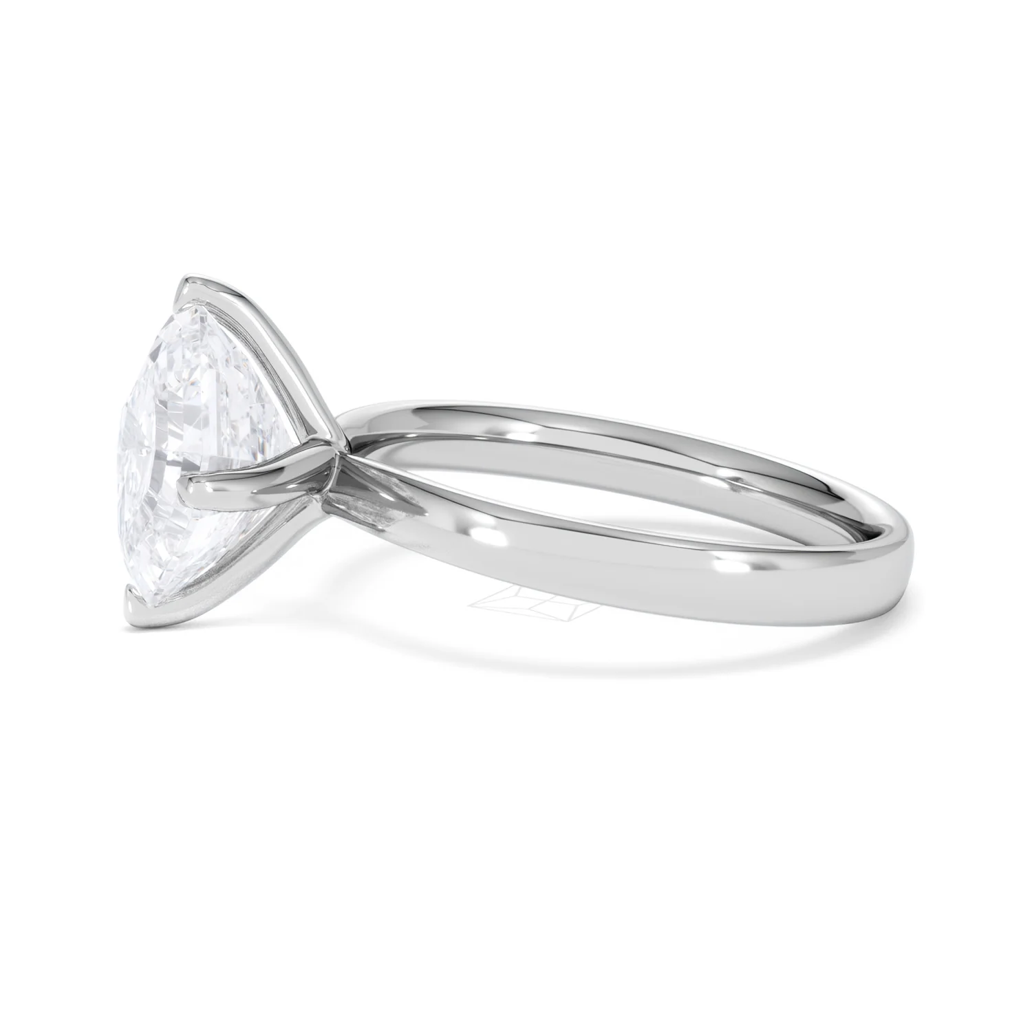 Origin Twist 3.00ct Asscher Cut Lab Diamond Solitaire Engagement Ring in Platinum - Image 70