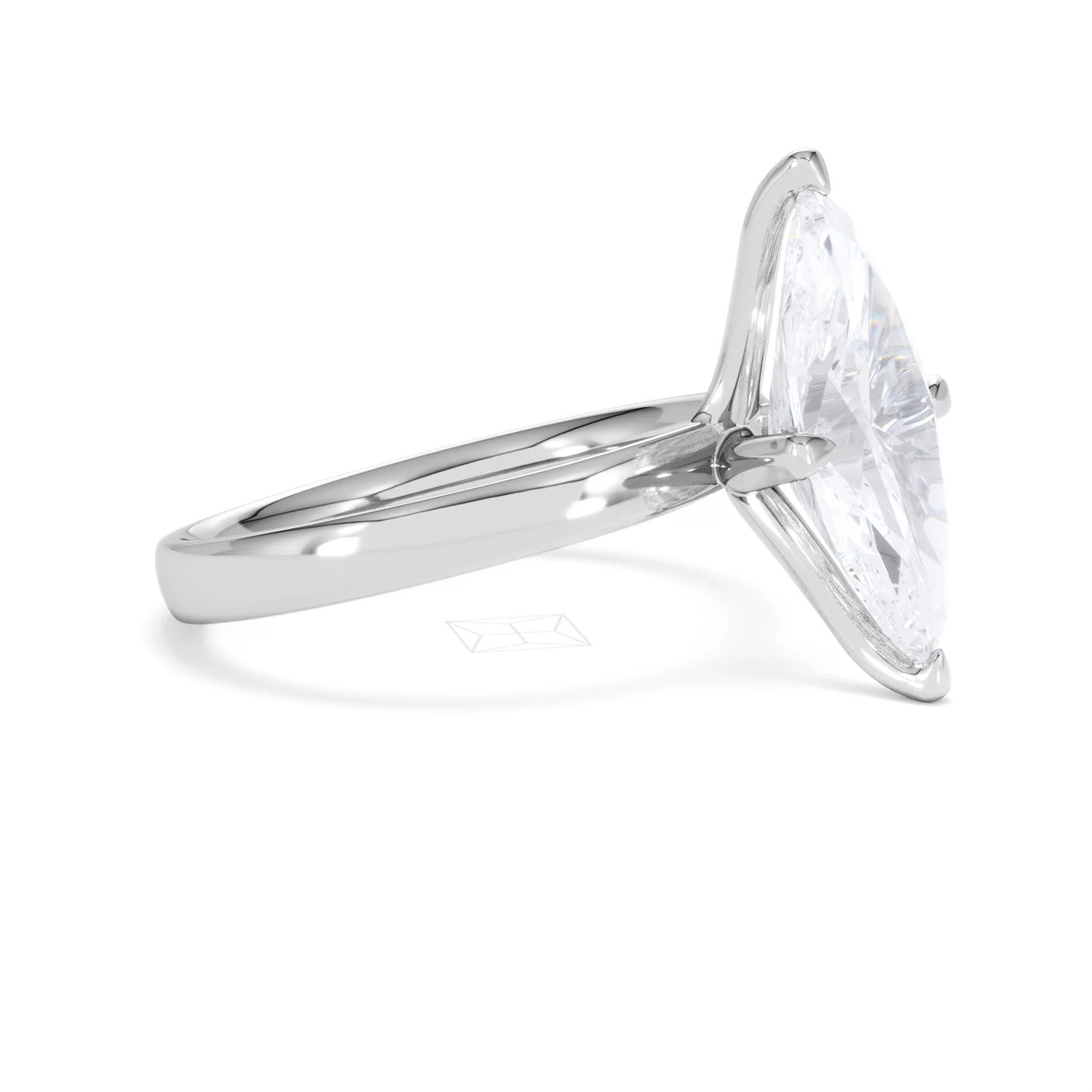 Origin Twist 3.00ct Marquise Cut Lab Diamond Solitaire Engagement Ring in 18K White Gold - Image 20