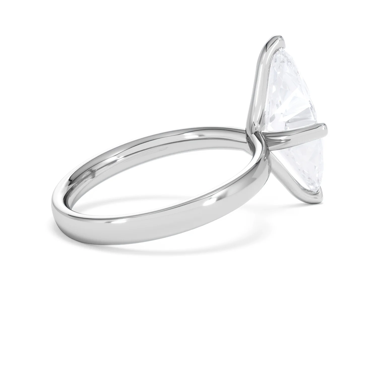 Origin Twist 3.00ct Marquise Cut Lab Diamond Solitaire Engagement Ring in 18K White Gold - Image 33