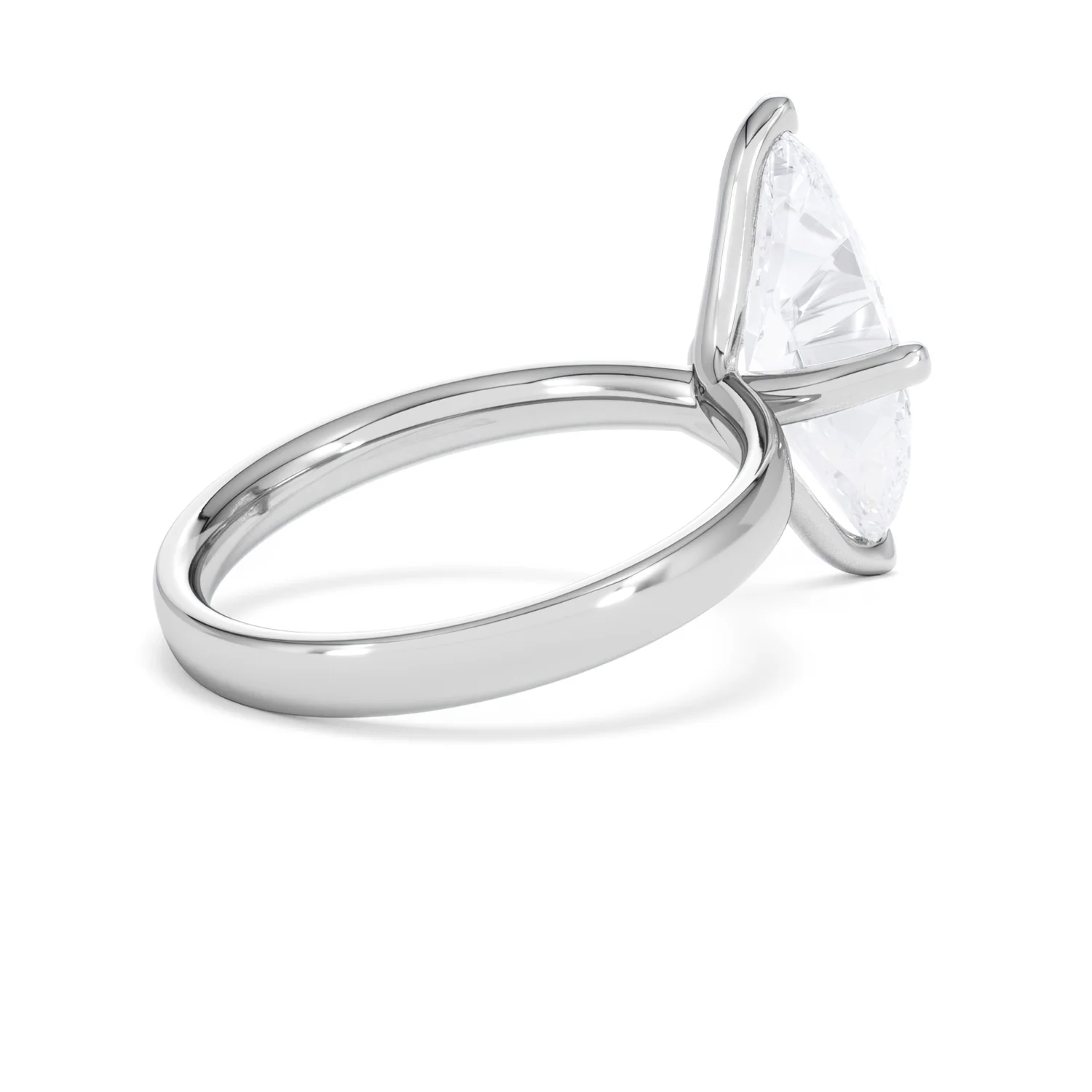 Origin Twist 3.00ct Marquise Cut Lab Diamond Solitaire Engagement Ring in 18K White Gold - Image 35