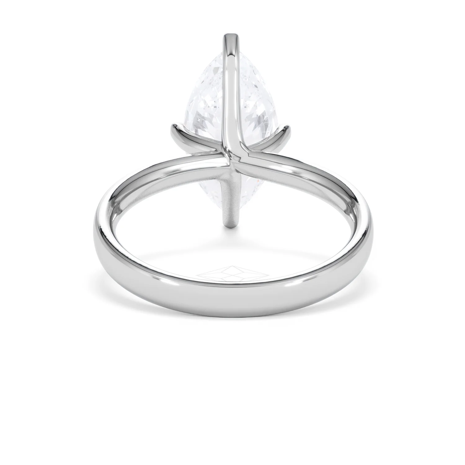 Origin Twist 3.00ct Marquise Cut Lab Diamond Solitaire Engagement Ring in 18K White Gold - Image 47