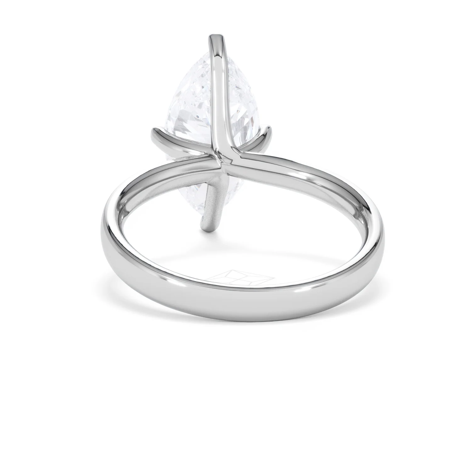 Origin Twist 3.00ct Marquise Cut Lab Diamond Solitaire Engagement Ring in 18K White Gold - Image 49