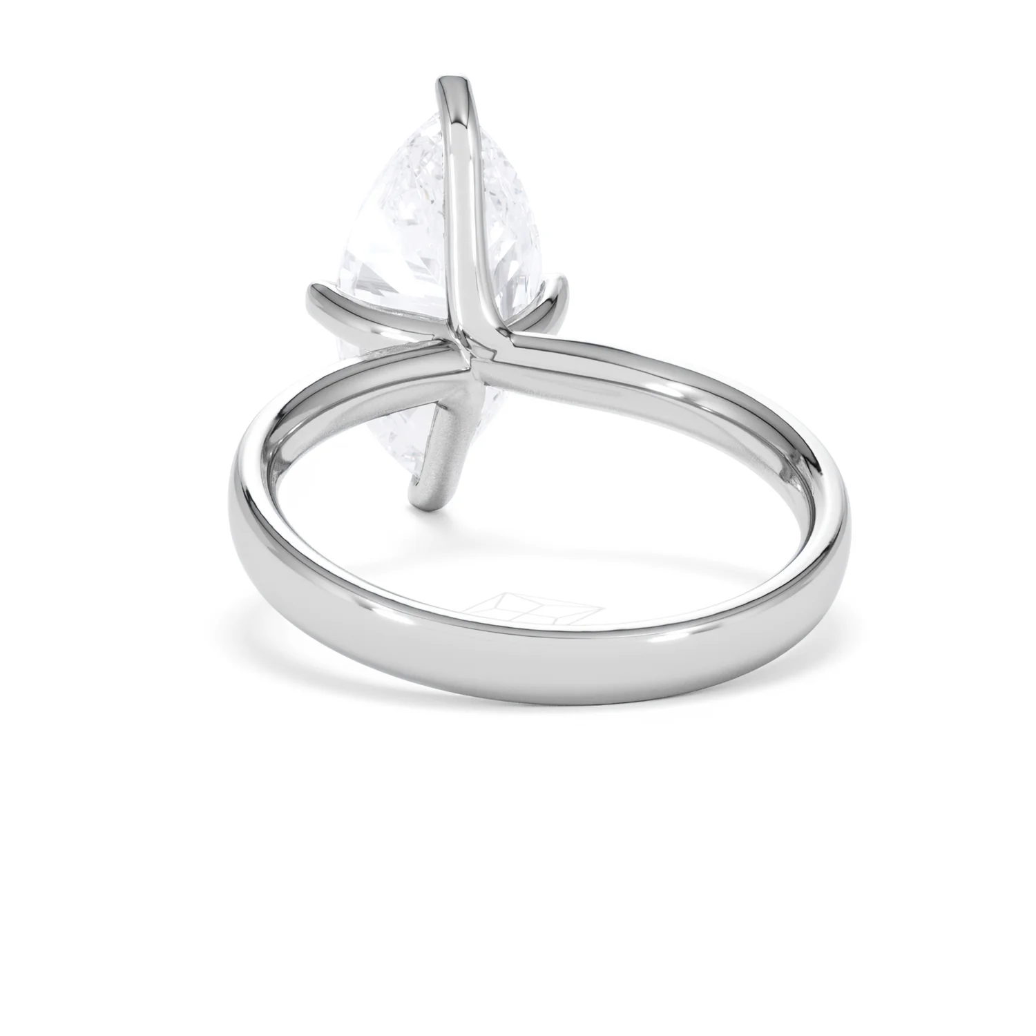 Origin Twist 3.00ct Marquise Cut Lab Diamond Solitaire Engagement Ring in 18K White Gold - Image 50