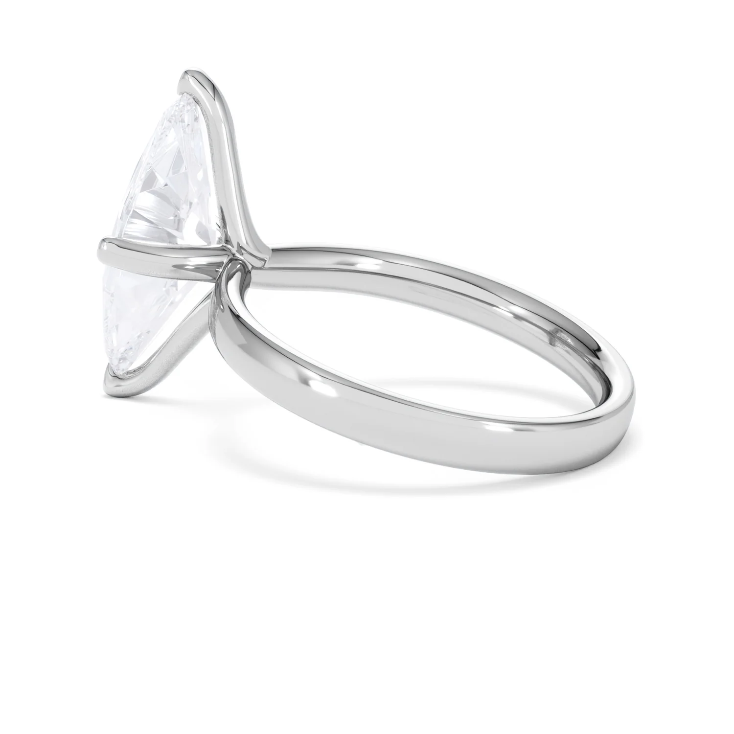 Origin Twist 3.00ct Marquise Cut Lab Diamond Solitaire Engagement Ring in 18K White Gold - Image 61